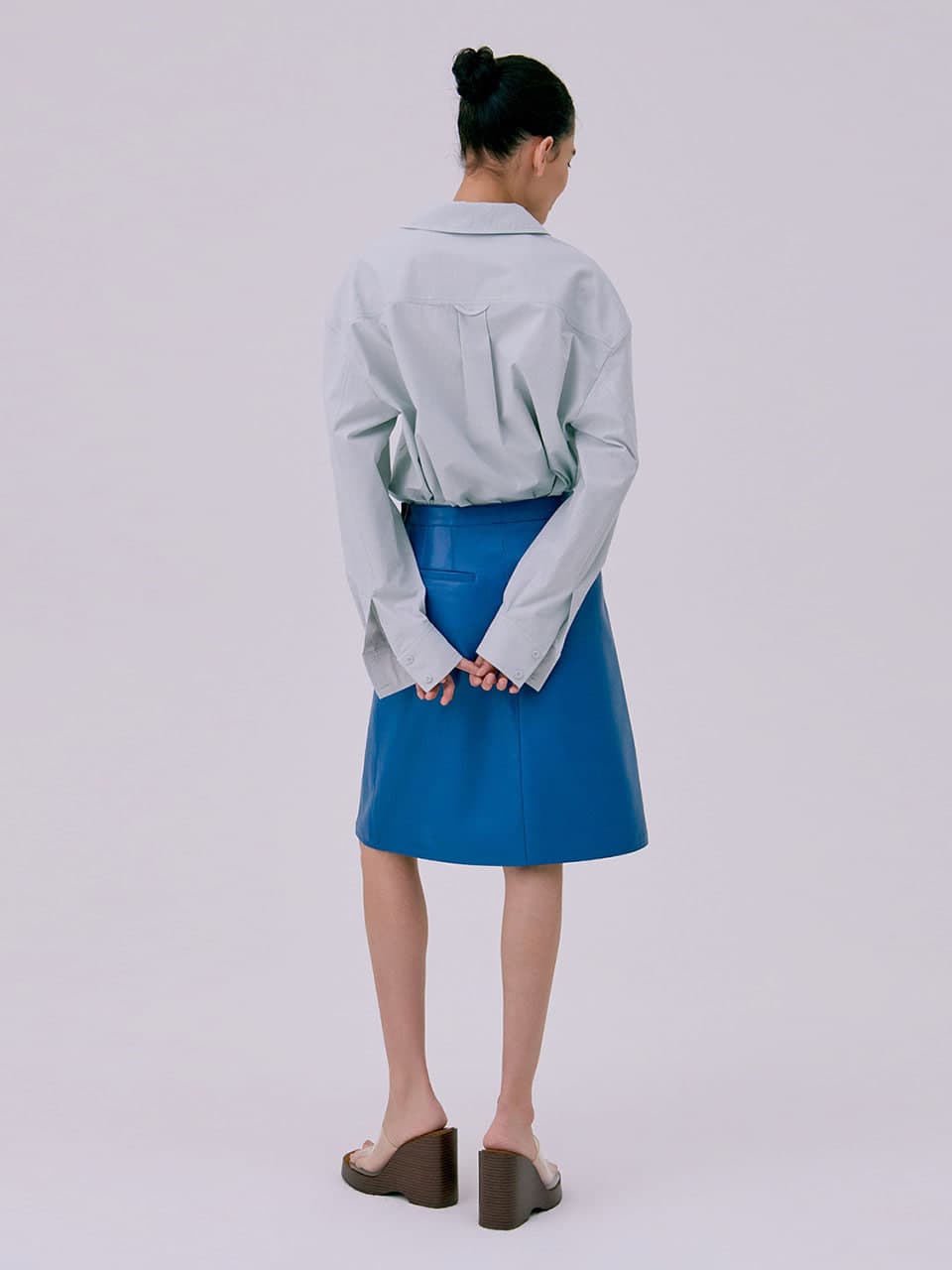 Oversized Pocket Shirts — Light Blue — vue 5