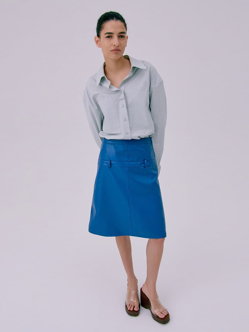 Oversized Pocket Shirts — Light Blue — vue 6