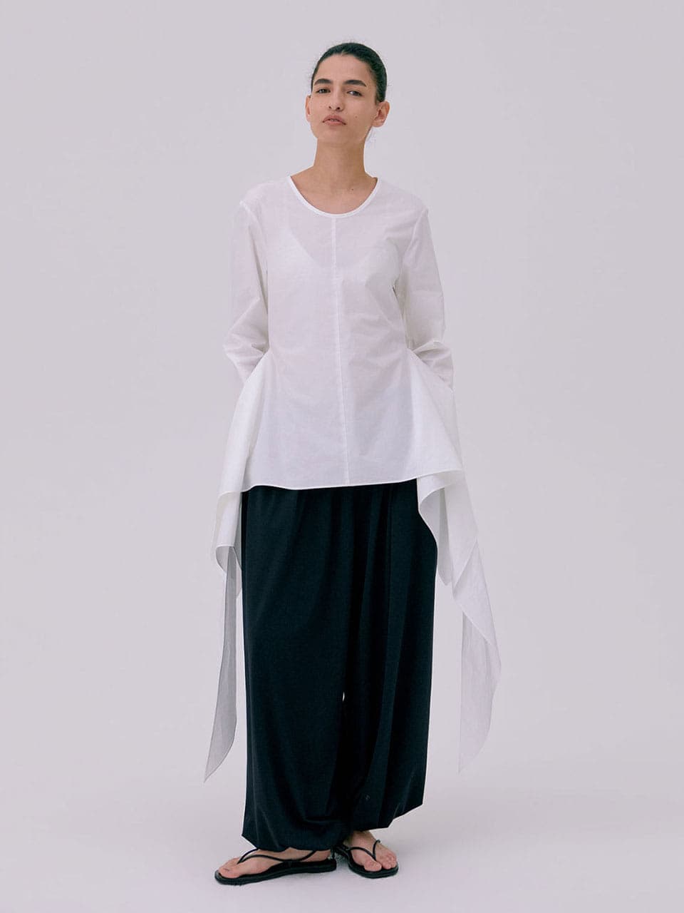 Drape Blouse — White