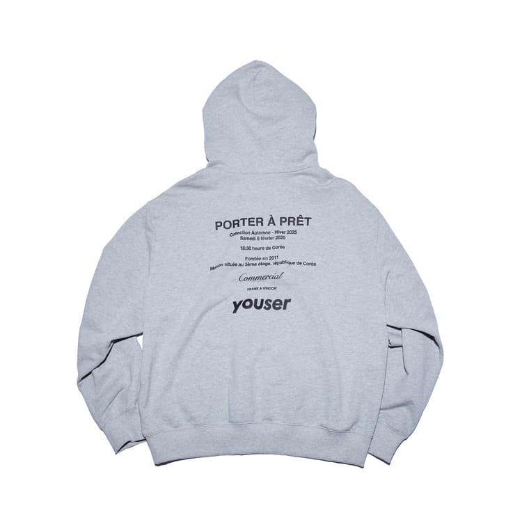Commercial Damaged Hoodie — Gray — vue 2