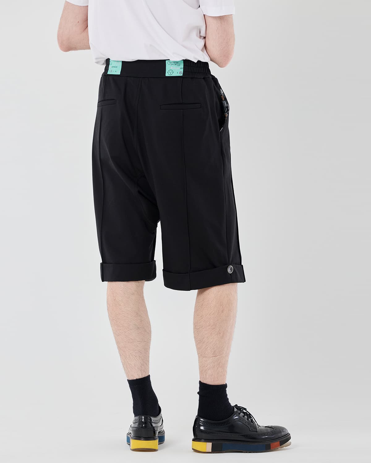 Short Baggie Trousers – black — vue 8