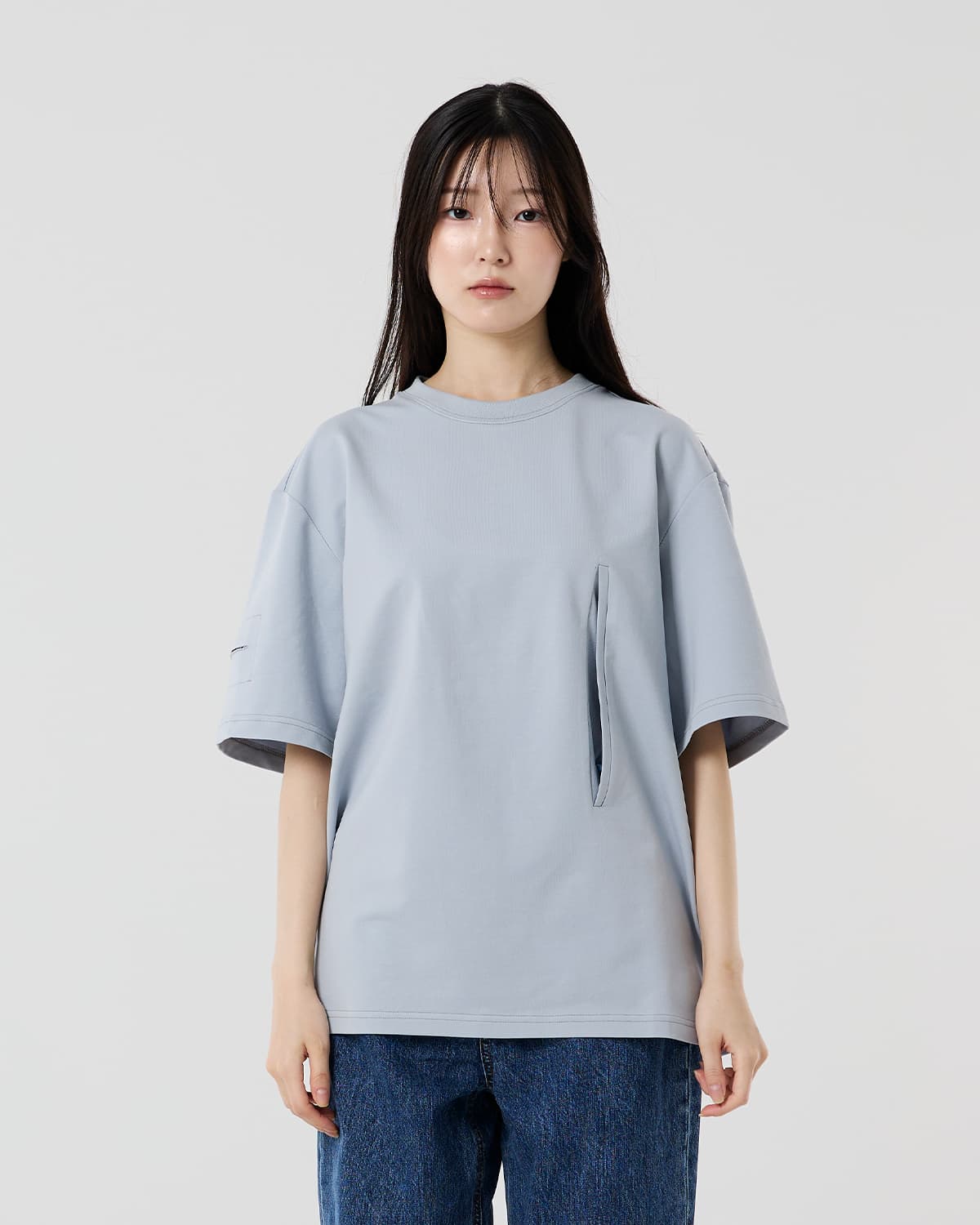 Light Thru the Slit T-shirt (almost blue)