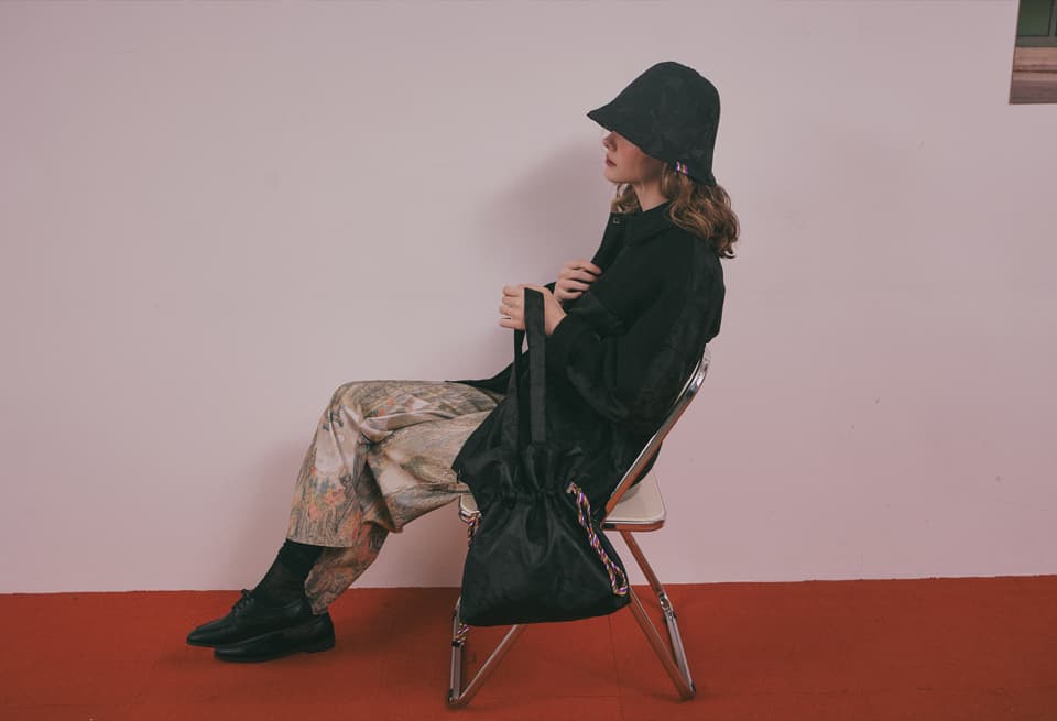 Wool Camouflage Padded Jacket (Black) — vue 21