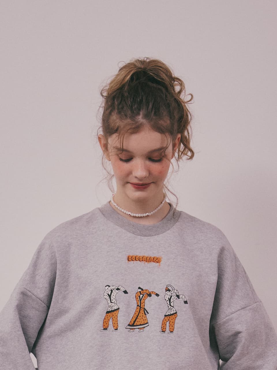 Dab Cotton Sweatshirt (Gray) — vue 9