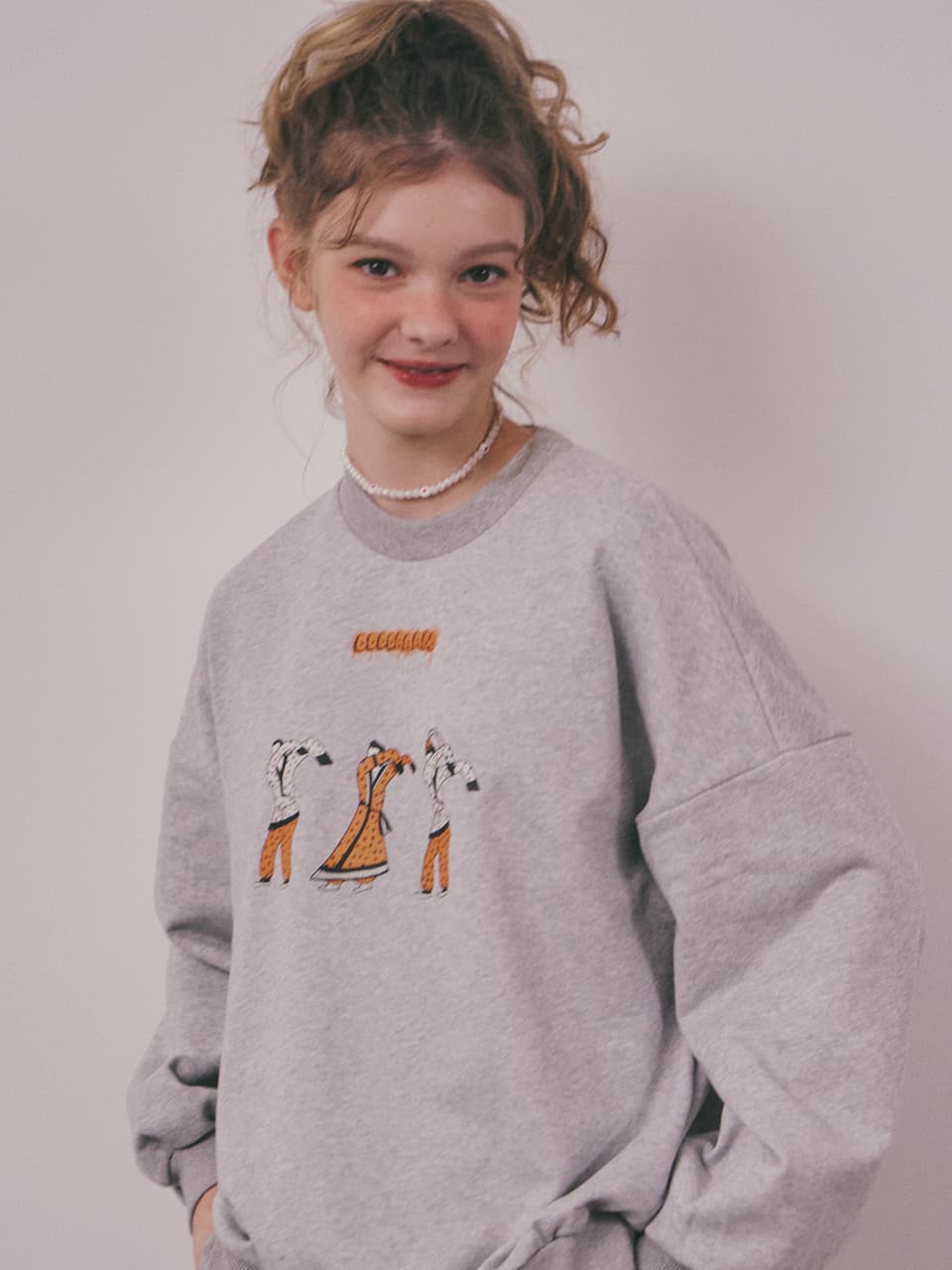 Dab Cotton Sweatshirt (Gray) — vue 12