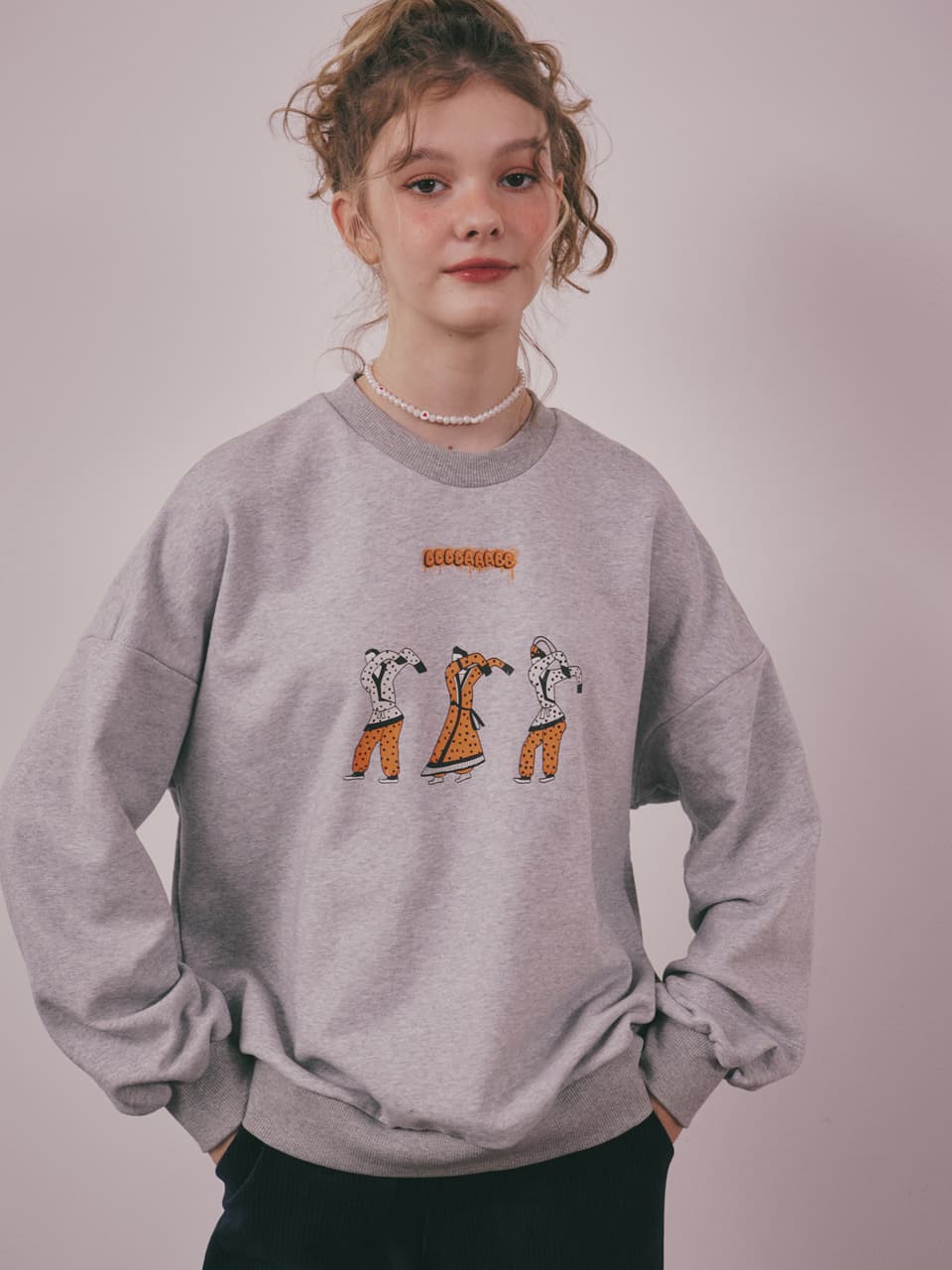 Dab Cotton Sweatshirt (Gray) — vue 20
