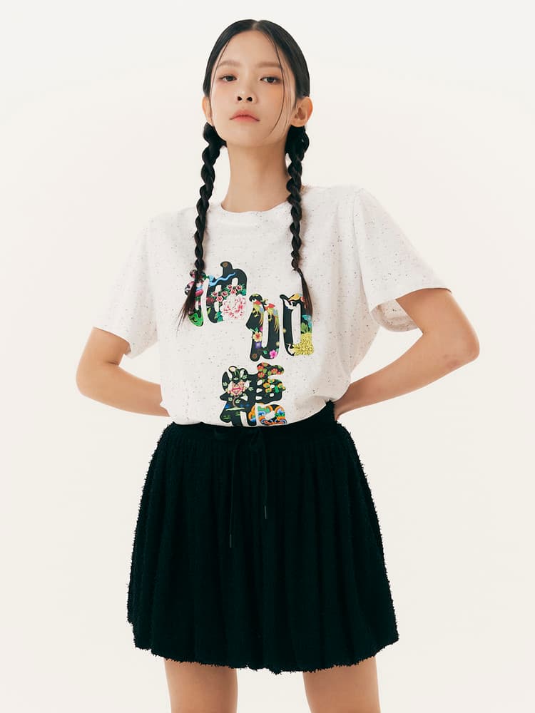Balloon Mini Skirt (Black) — vue 5