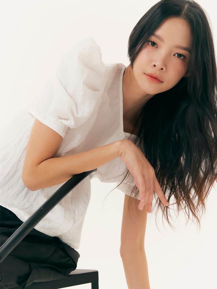 Meok Blouse (White) — vue 5
