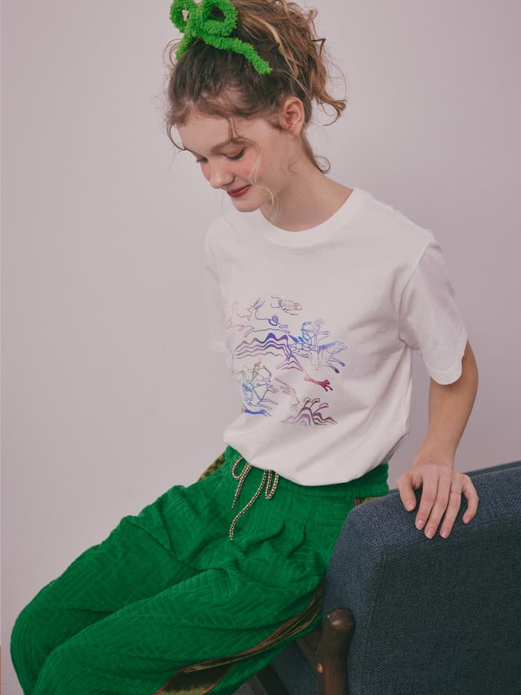 Terry Turtle Pants (Field Green) — vue 6