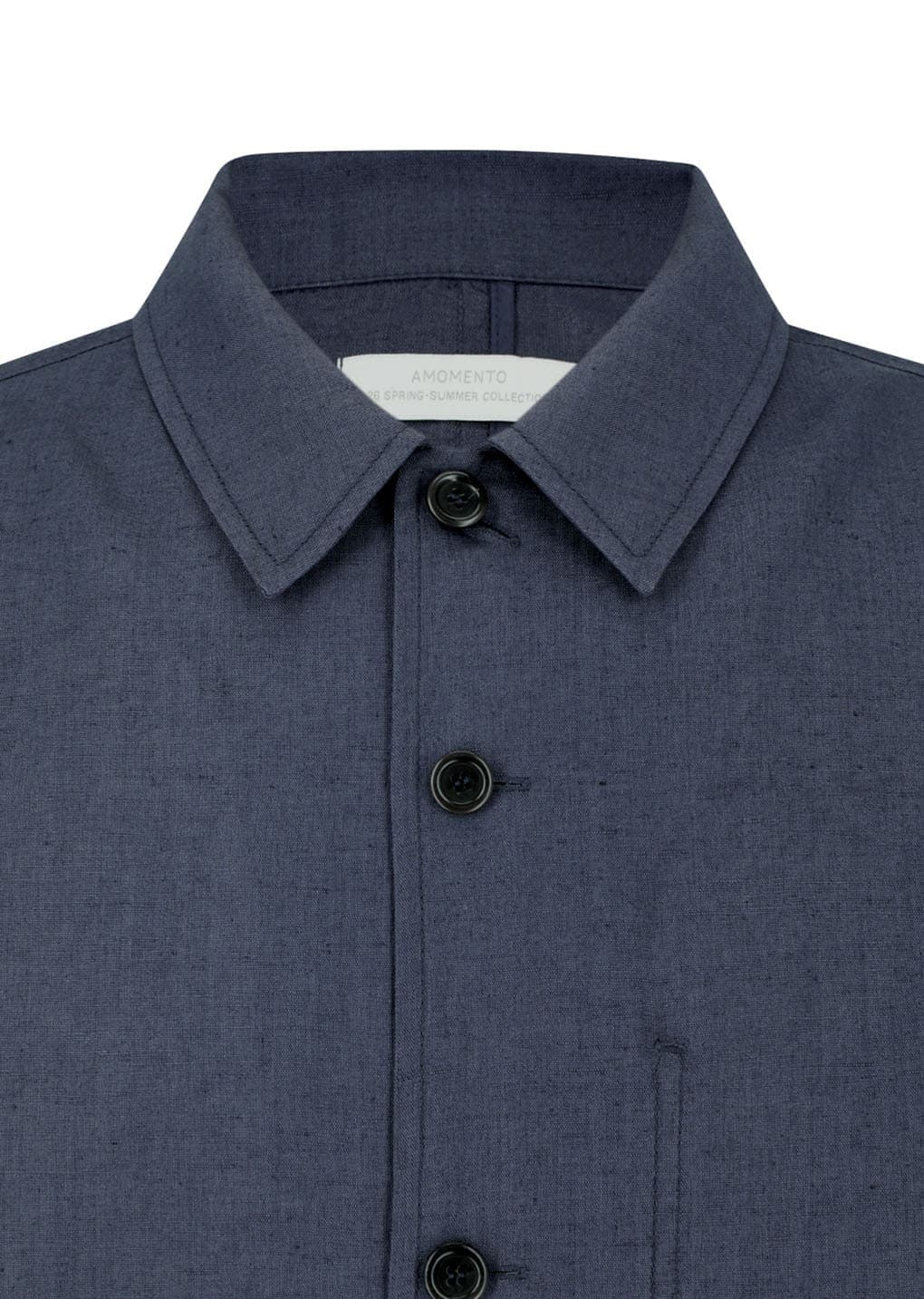 Linen Pocket Jacket, Blue — vue 11