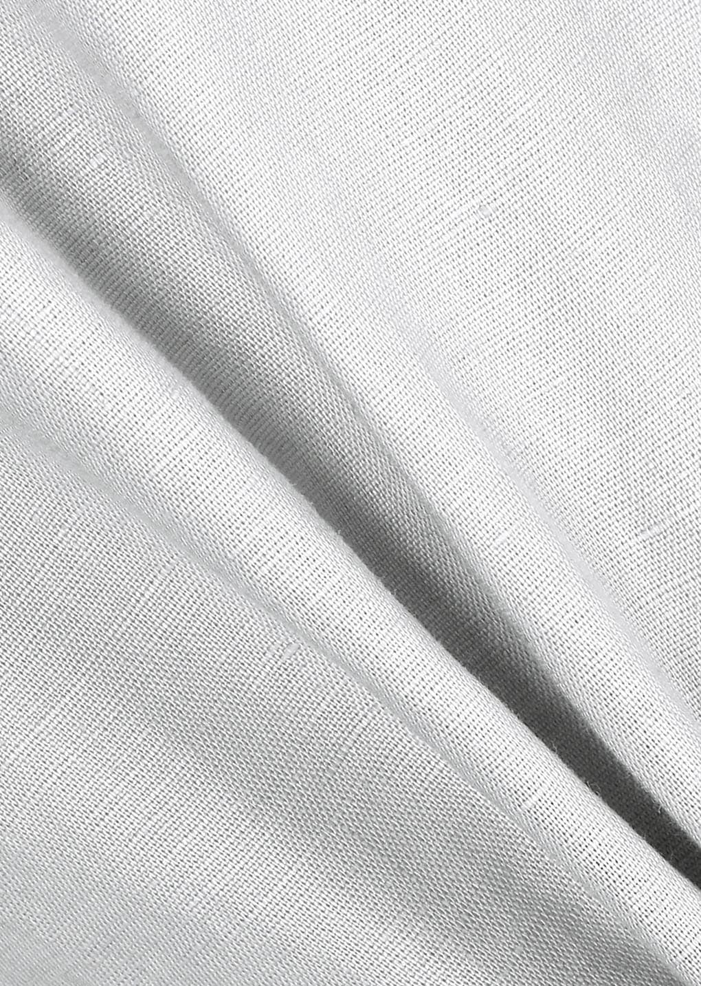 Linen Banding Pants, Light Grey — vue 11