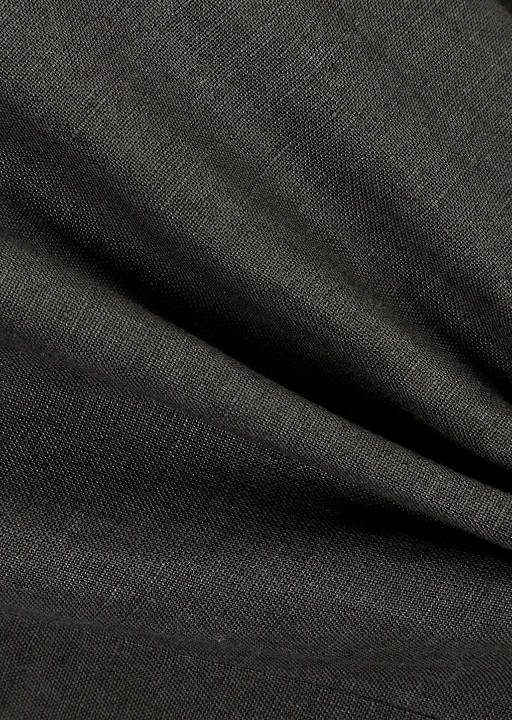 Linen Banding Pants, Khaki Grey — vue 11
