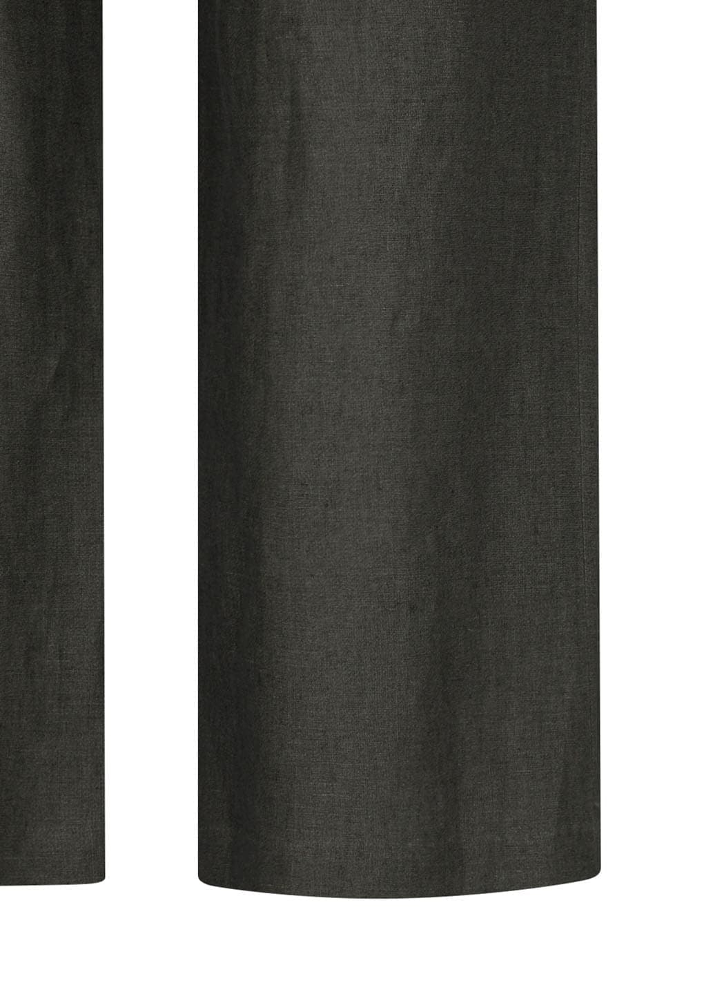 Linen Banding Pants, Khaki Grey — vue 9