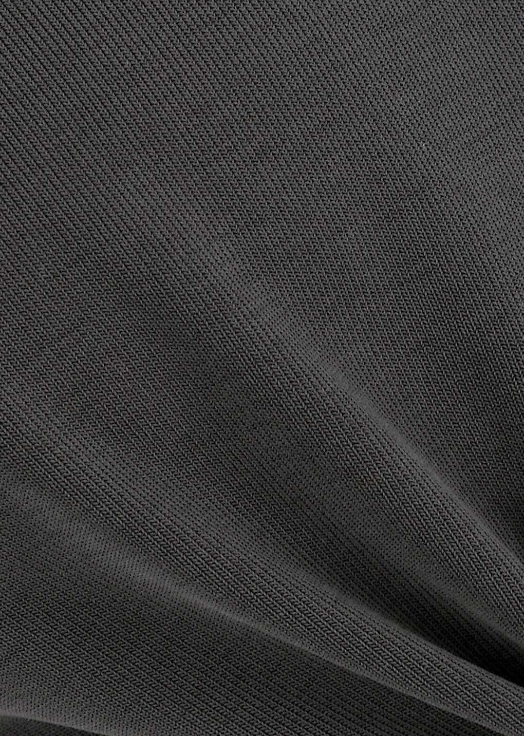 Jersey Mock Neck Top, Charcoal — vue 11