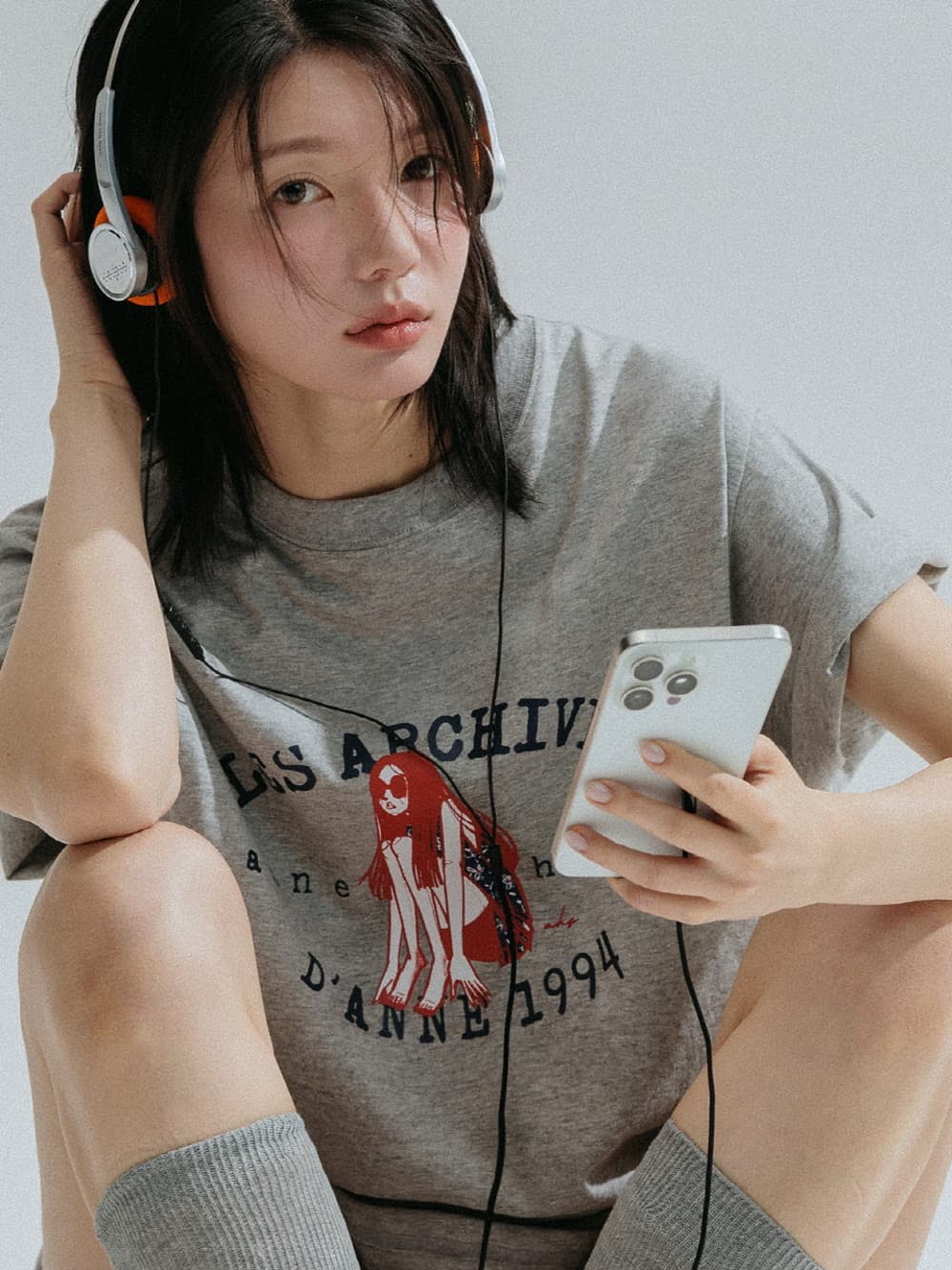 1994 Girl Archive Graphic Tee (Melange) — vue 7