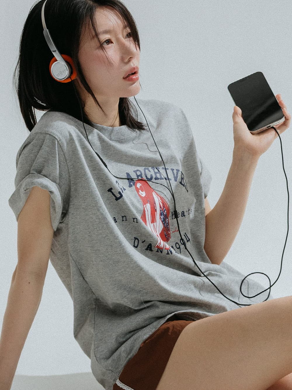 1994 Girl Archive Graphic Tee (Melange) — vue 8