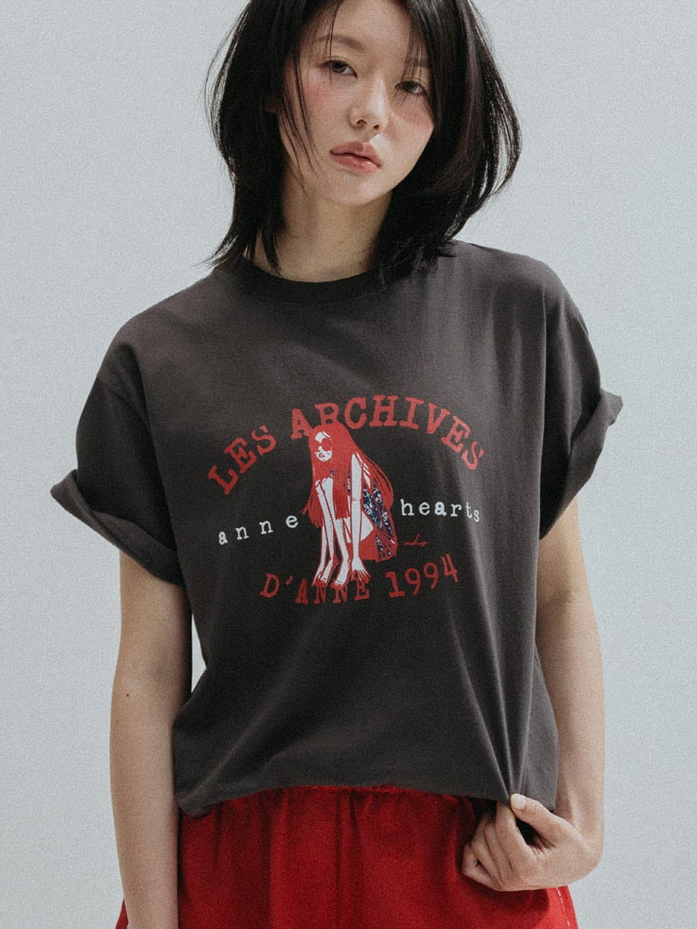 1994 Girl Archive Graphic Tee (Charcoal) — vue 6