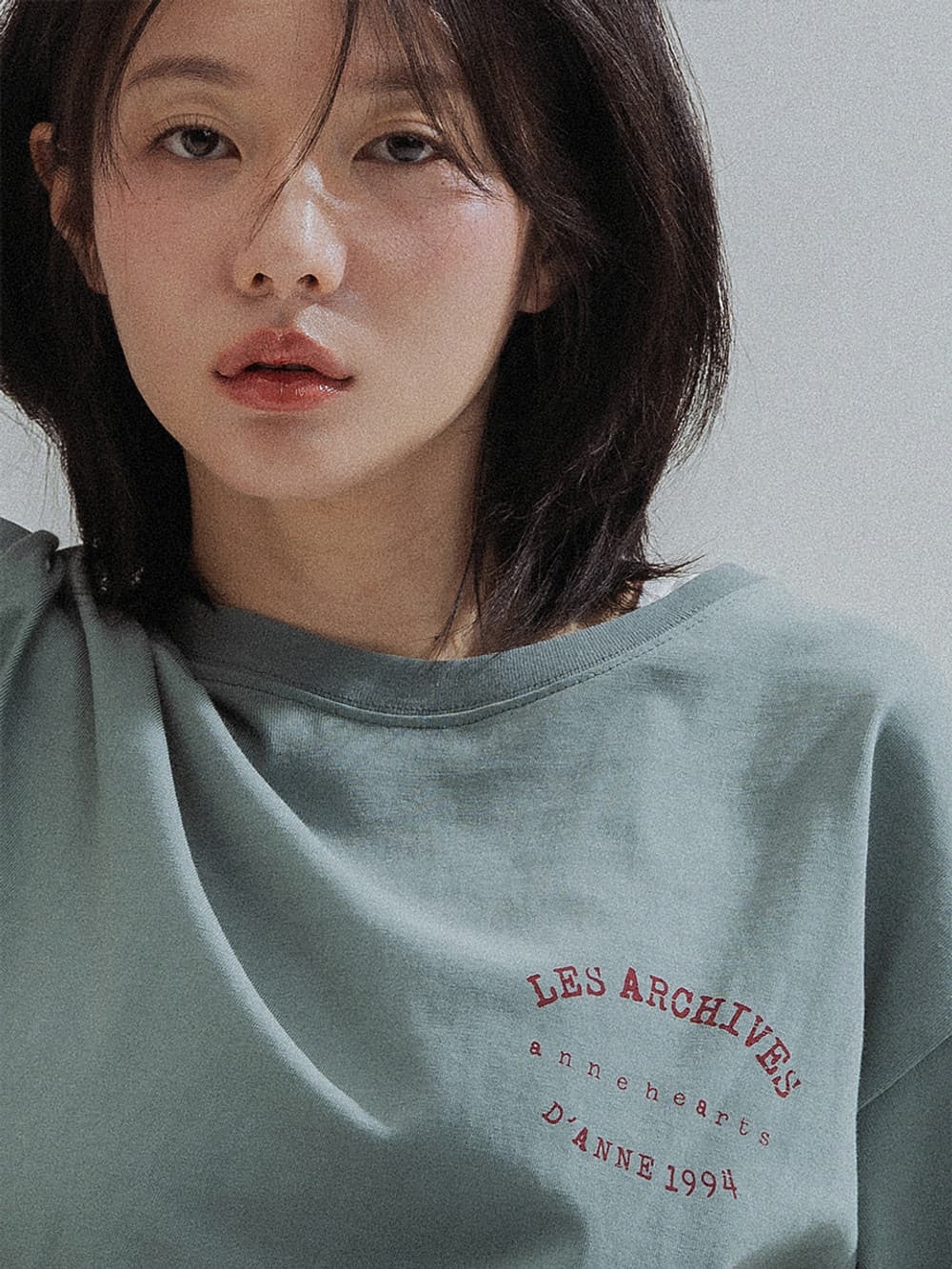 Bob Muse Print Overfit Tee (Sage Green) — vue 4