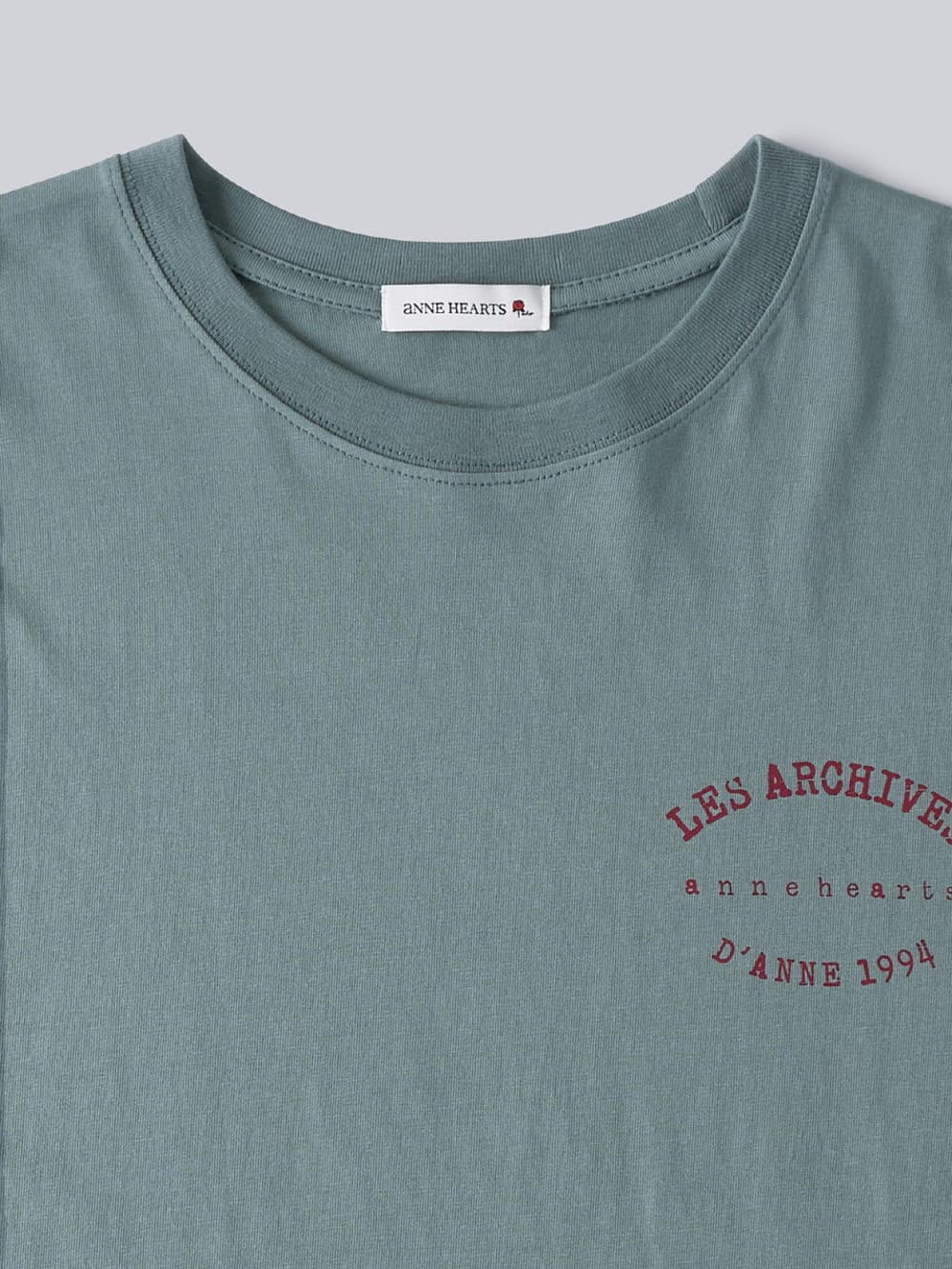 Bob Muse Print Overfit Tee (Sage Green) — vue 9