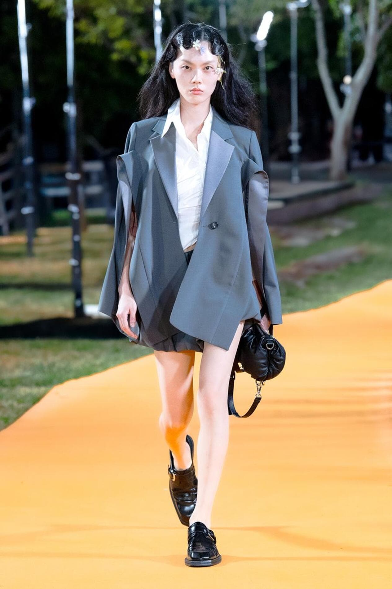 Giant Slit Blazer (Gray) — vue 5