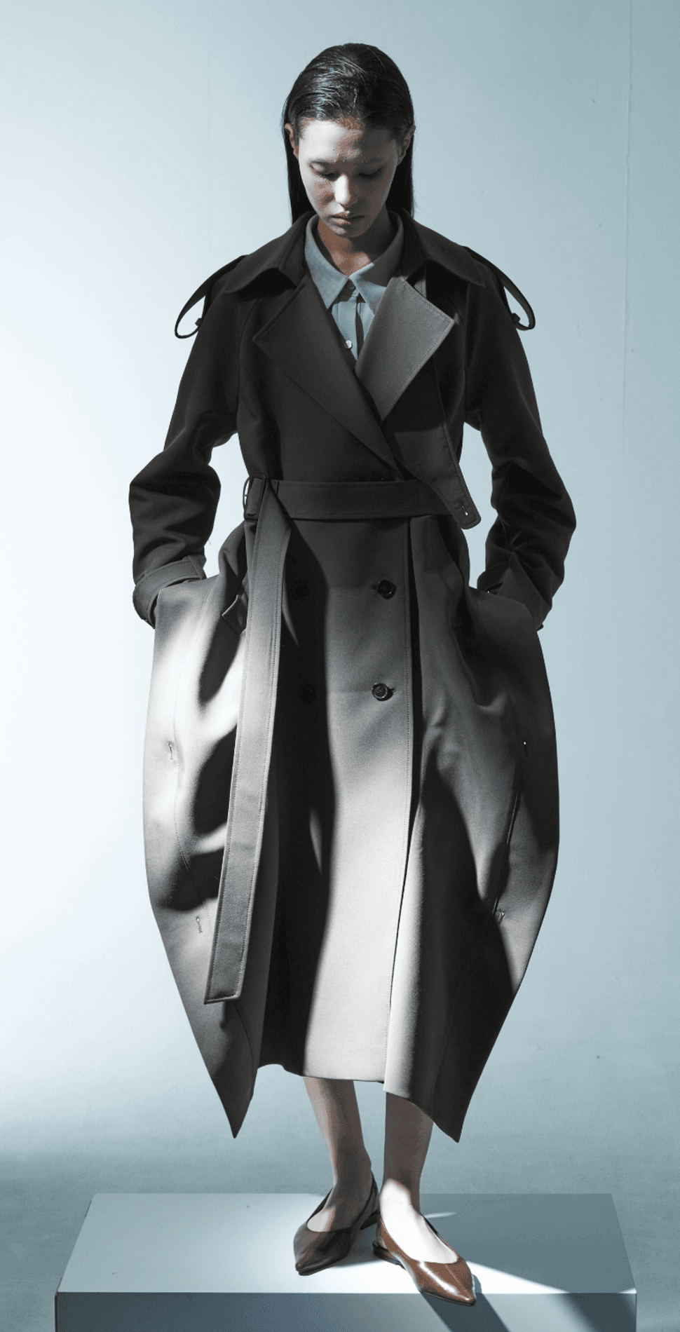Decon Wavy Trench Coat — vue 1