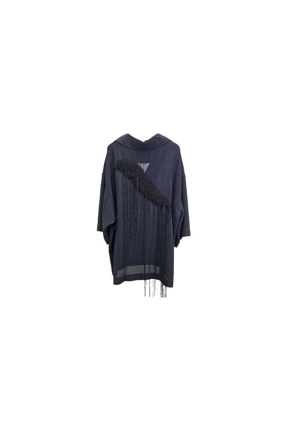 Hand-Embroidered Loose Fit Shirt — vue 11