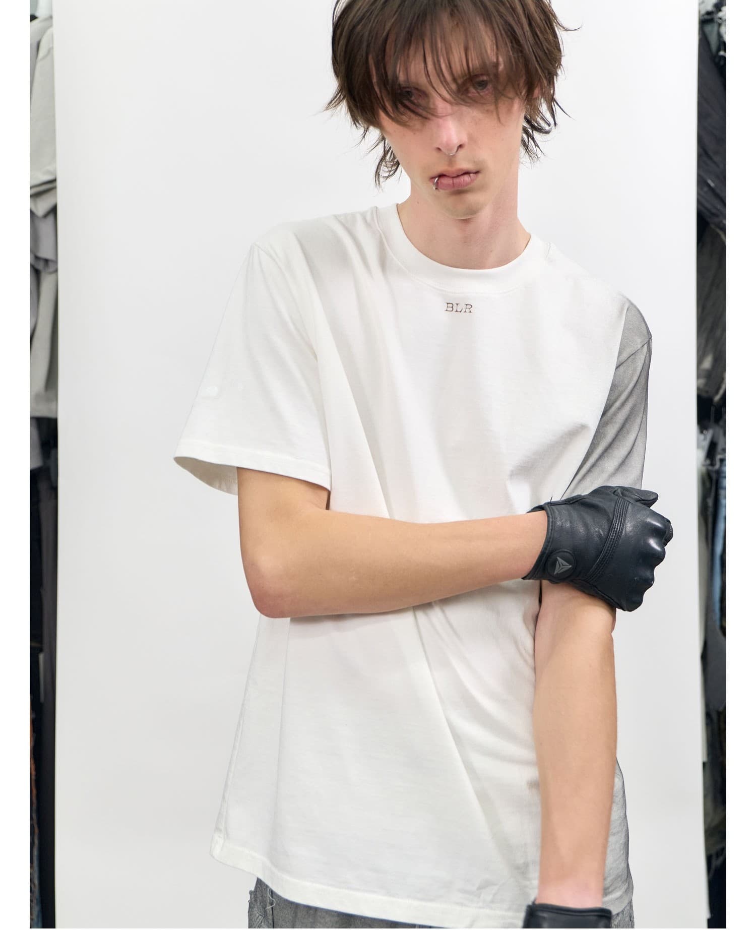 Silhouette Graphic Oversized T-Shirt Ivory — vue 8