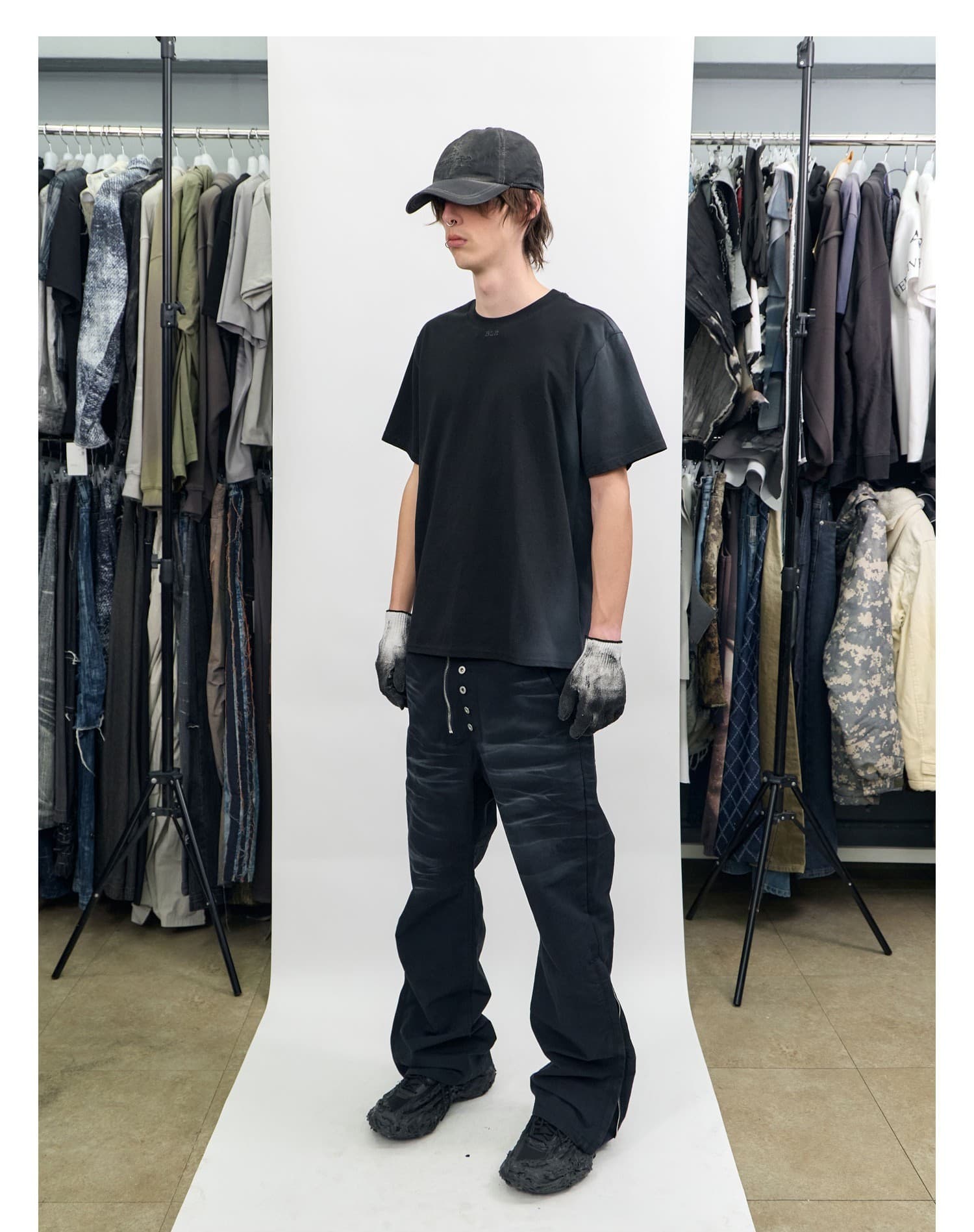Silhouette Graphic Oversized T-Shirt Black — vue 3