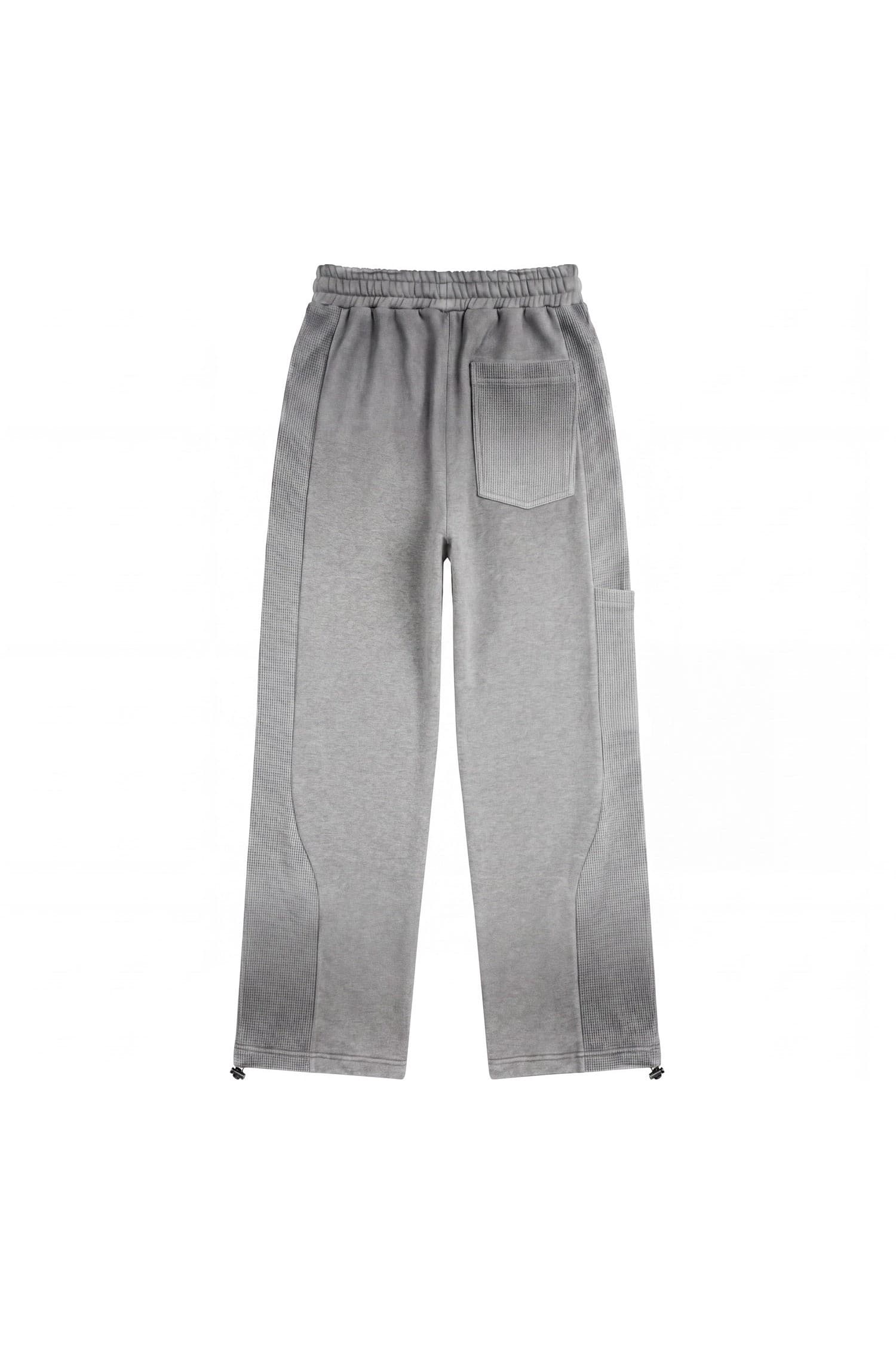 Waffle Mix Washed Sweat Pants Melange Grey — vue 10