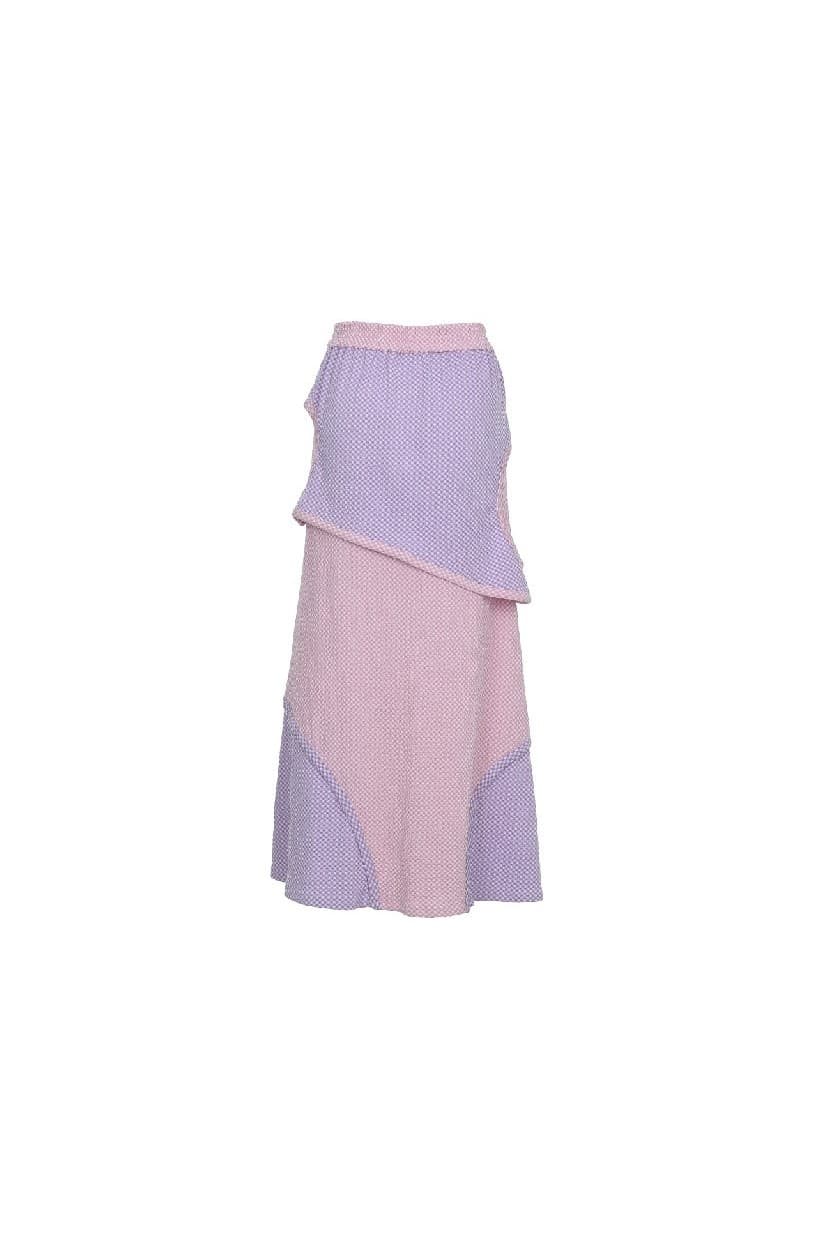Cut-Out Detail Banding Skirt Pink — vue 3