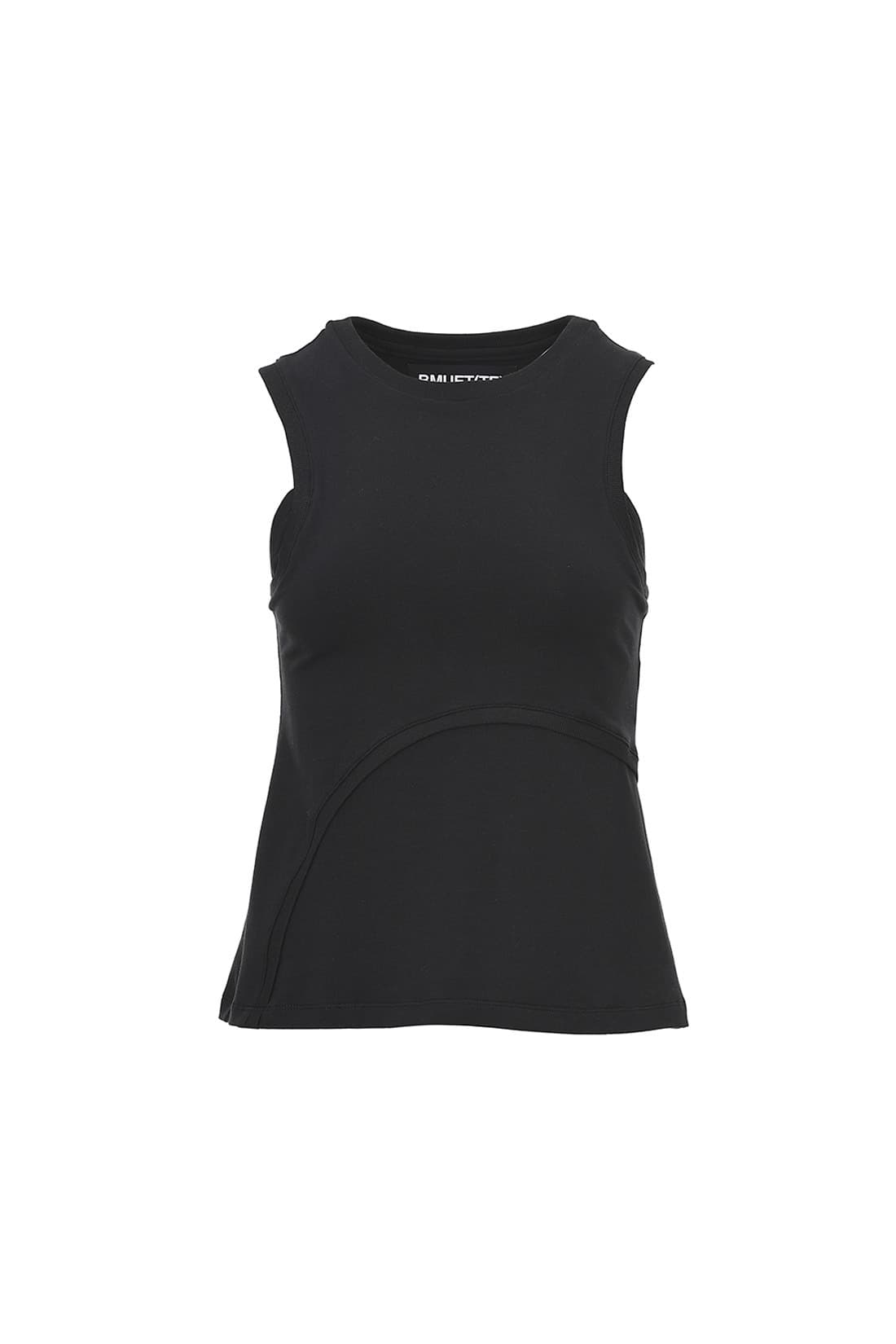 Curve Line Sleeveless Top Black — vue 1