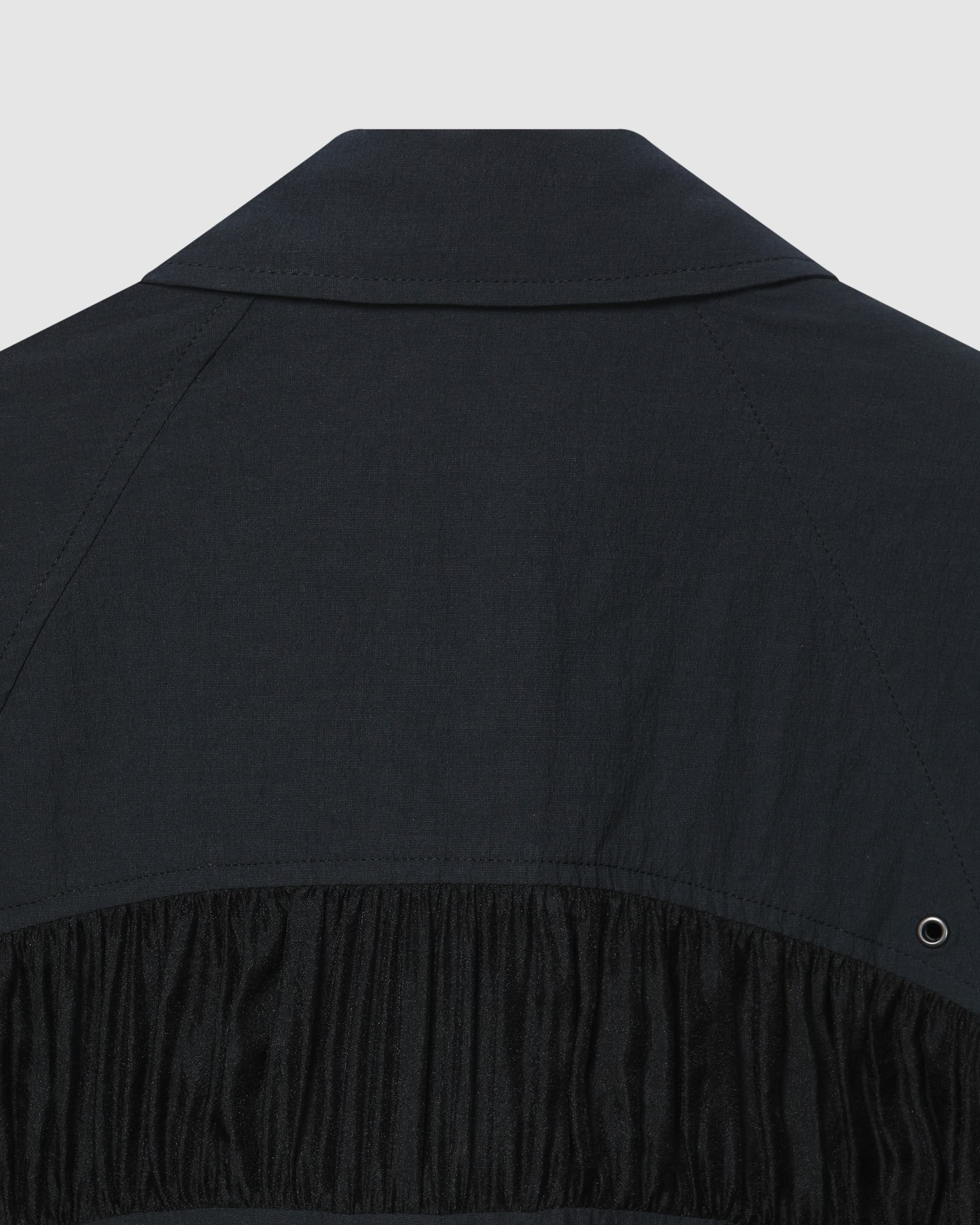 Back Shirring Collar Jacket Dark Grey — vue 6