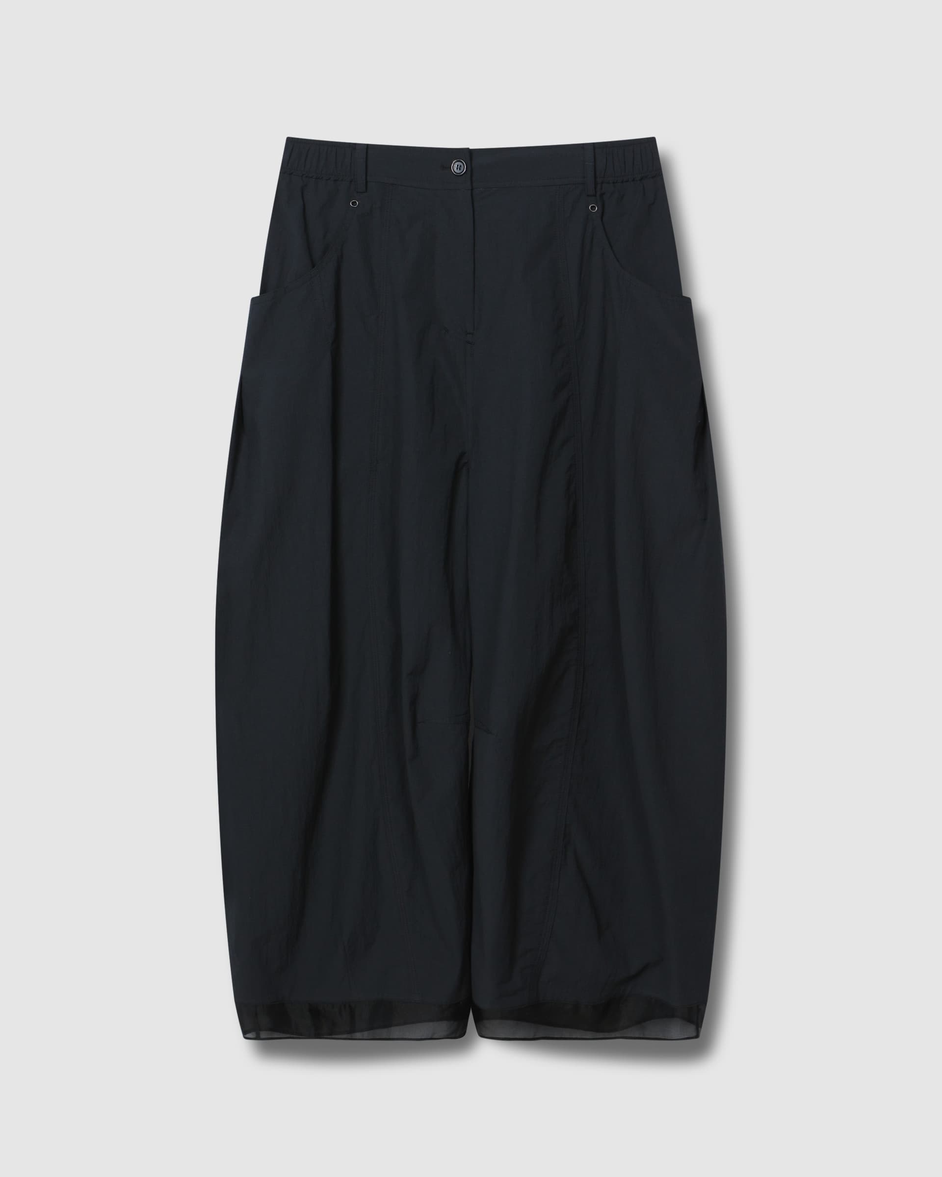 Eyelet Point Tuck Pants Dark Grey — vue 2
