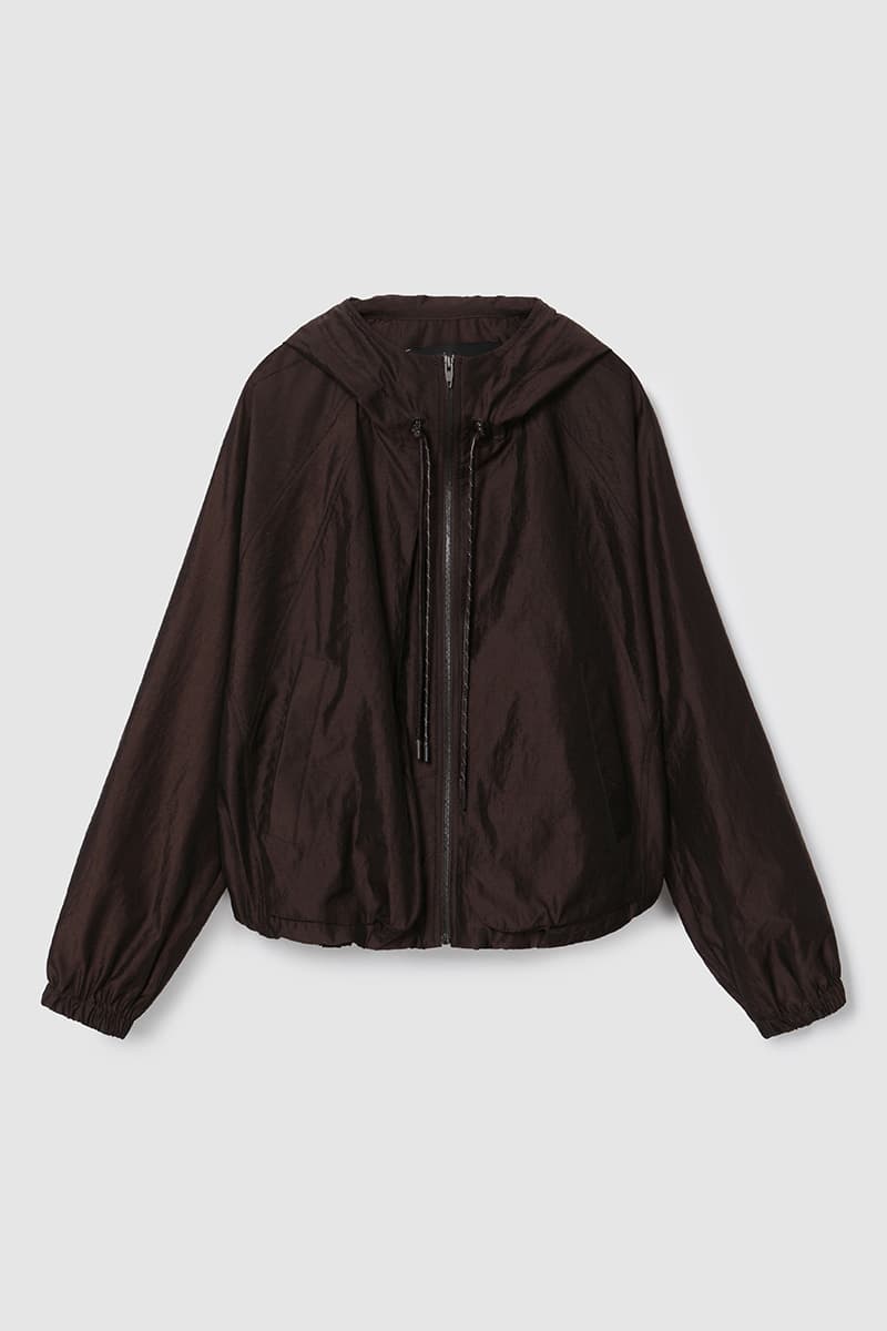Hooded Zip-Up Jacket Dark Brown — vue 1