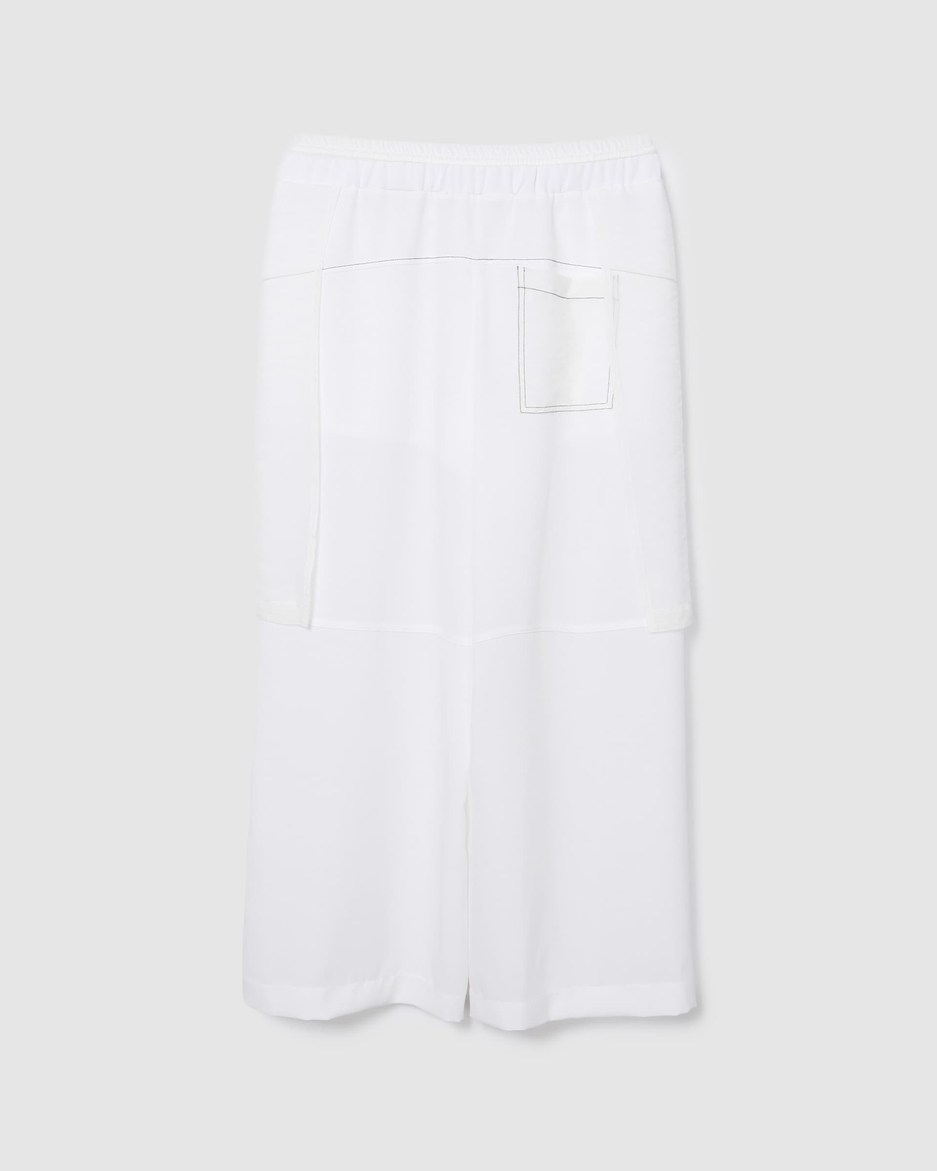 Contrast Stitch Pants White — vue 3