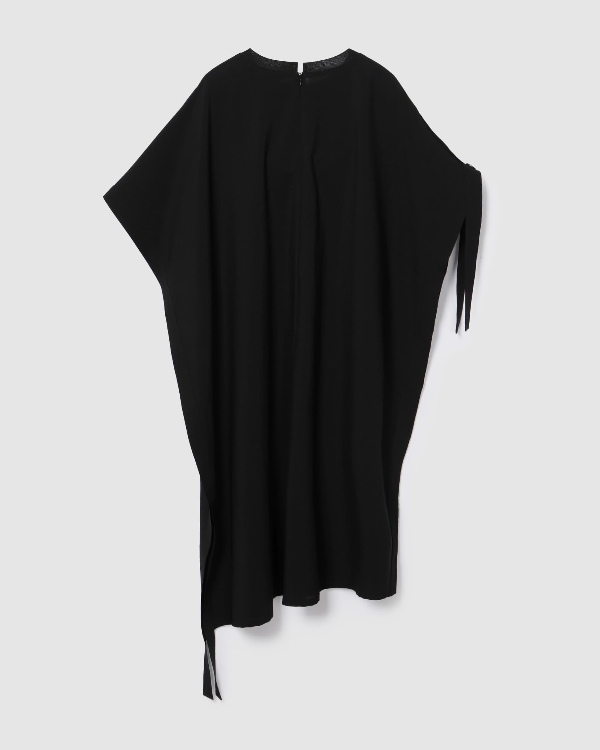 Texture Block Stitch Dress Black — vue 3