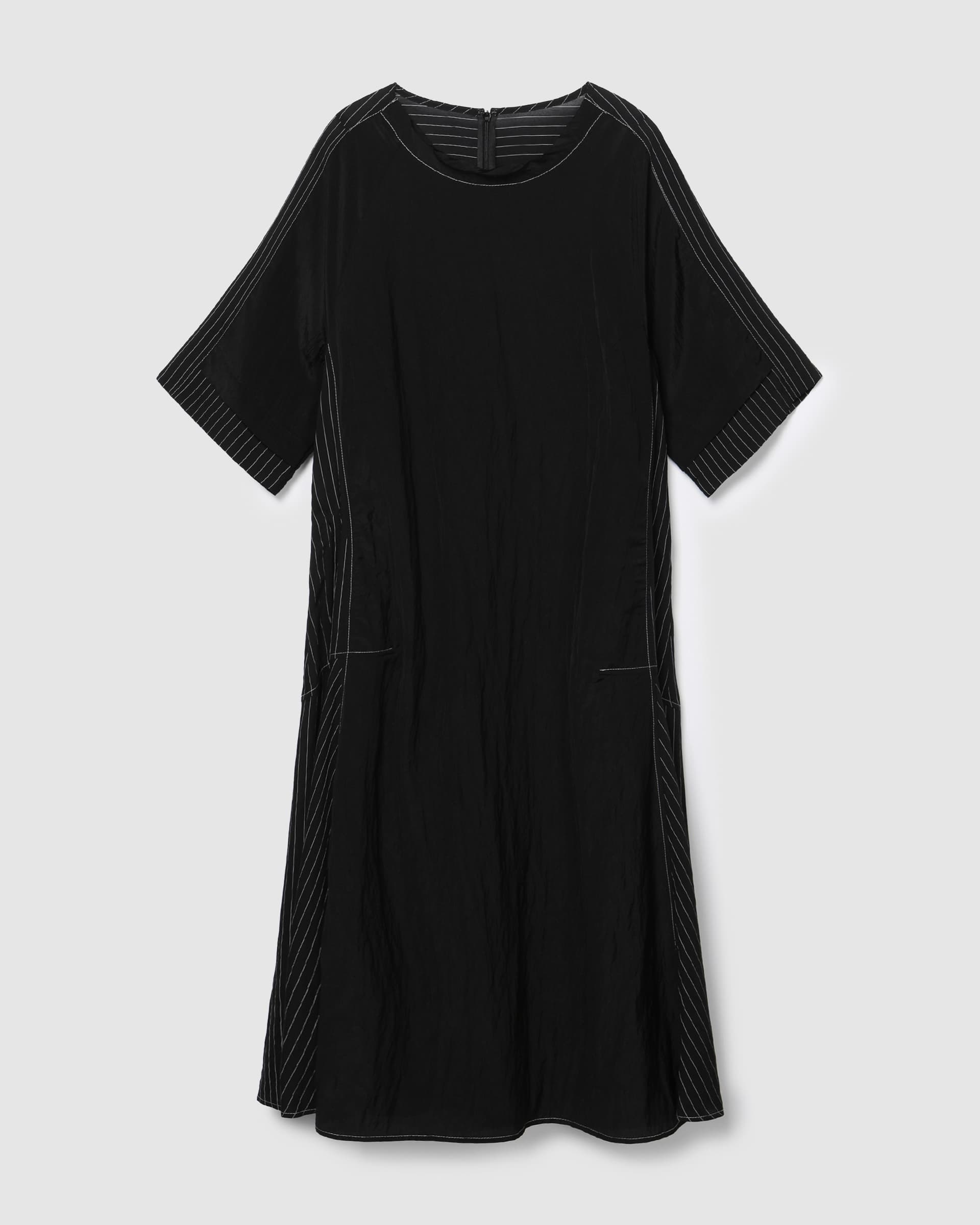 Stripe Panel Dress Black PT — vue 2