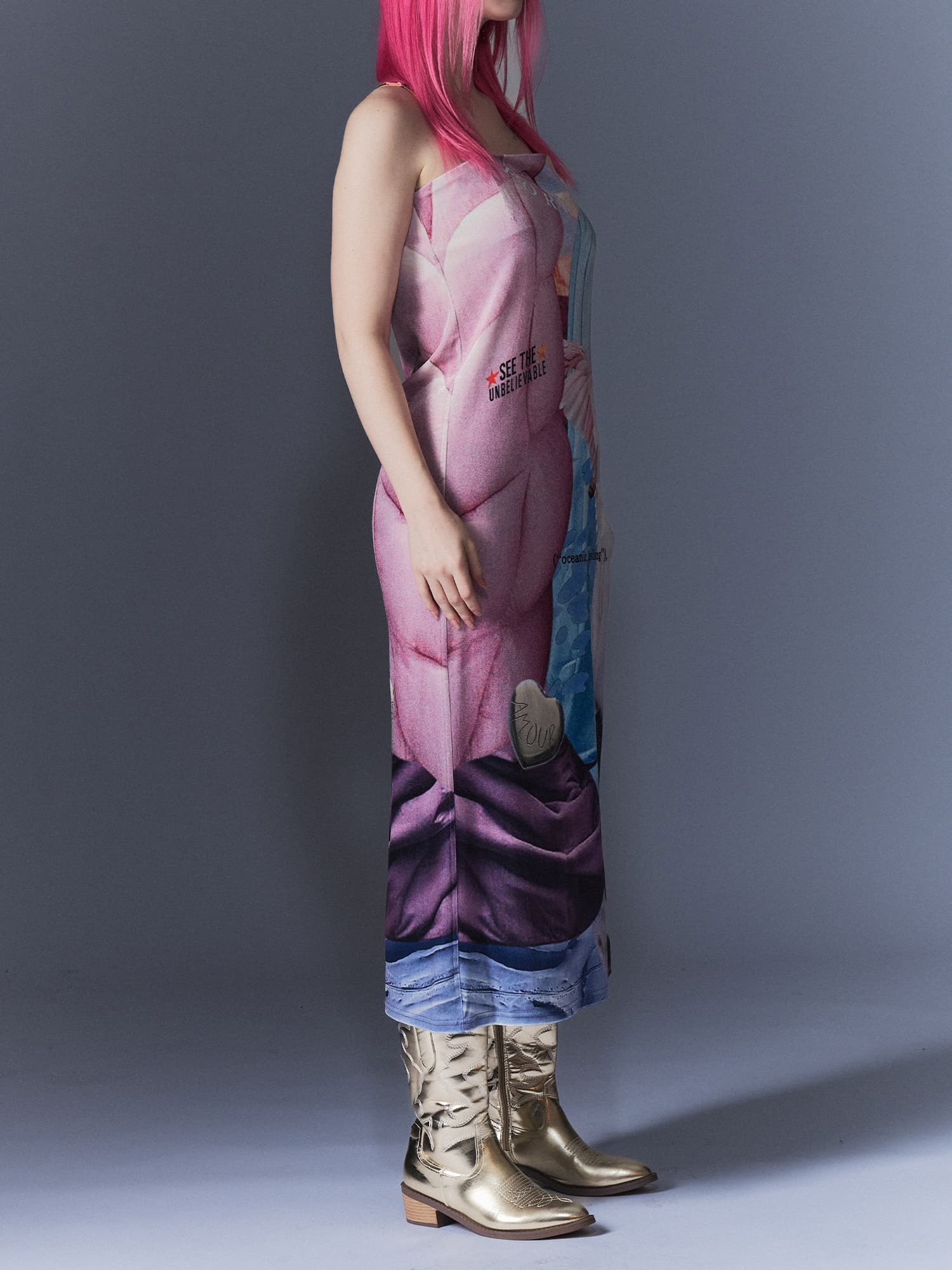 Surrealism Velvet Dress — vue 6