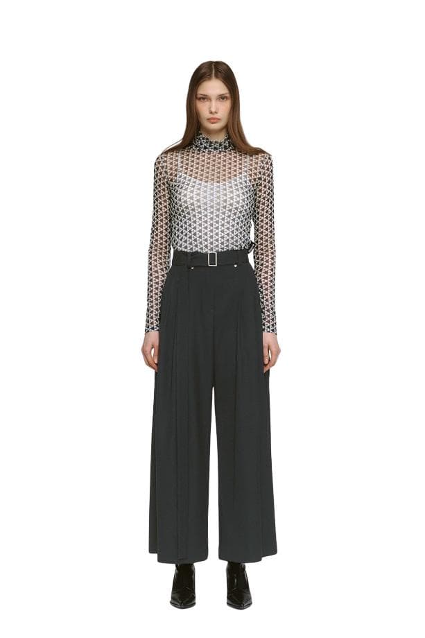 Pintuck Wide Pants (C) — vue 2