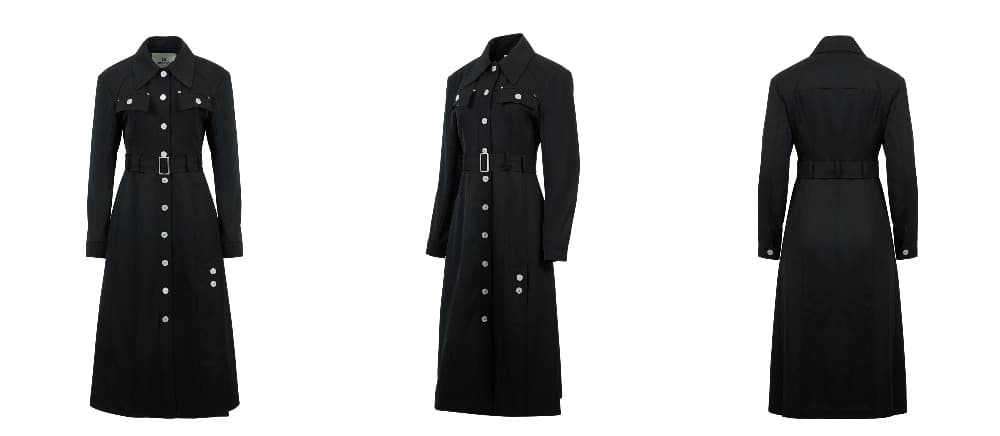 Slit Long Jacket Dress (B) — vue 3