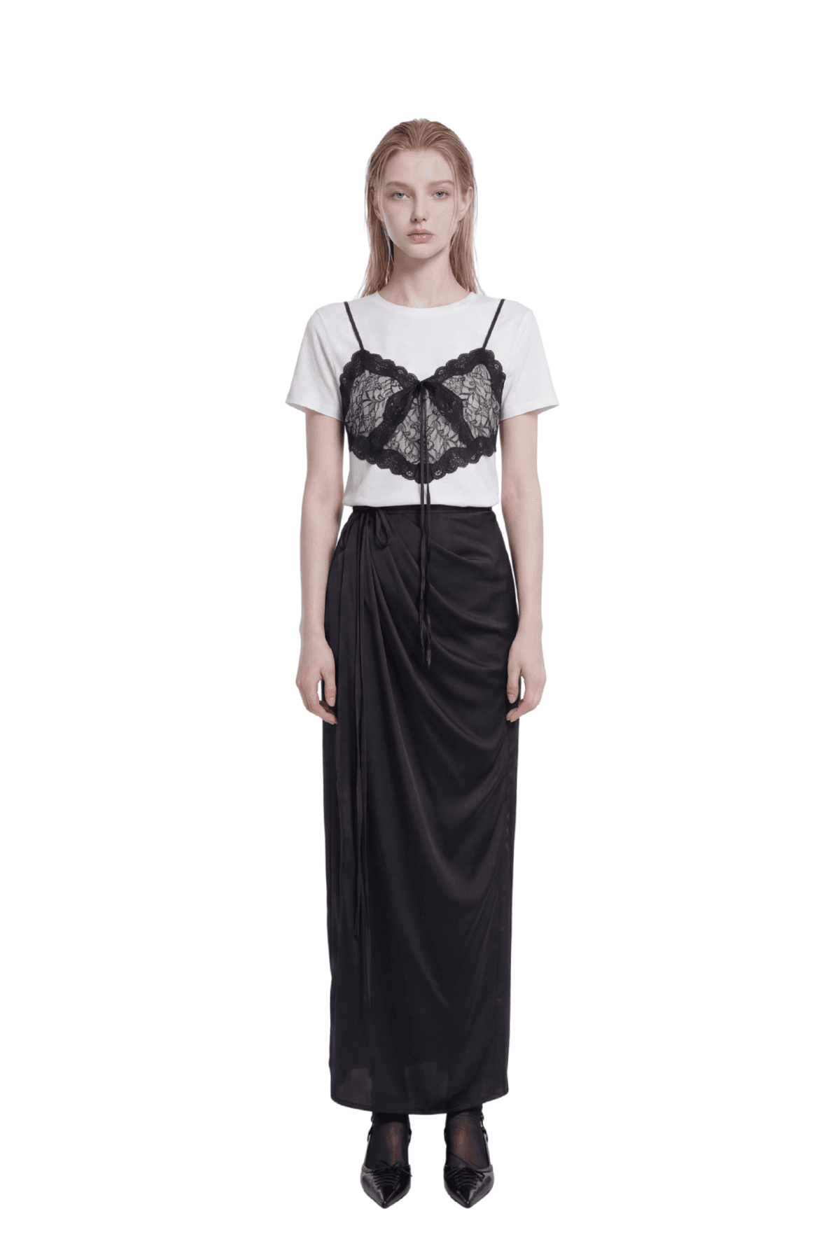 Draping Wrap Skirt (BK) — vue 4