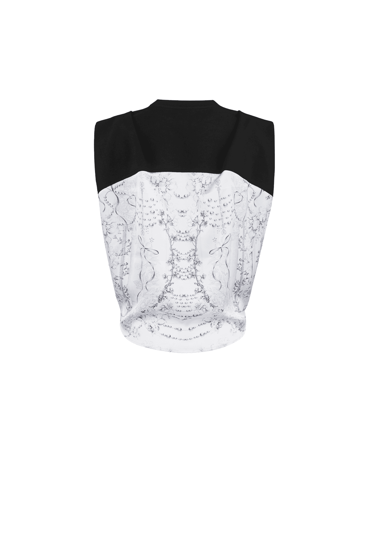 Pintuck Mixed Sweatshirt (B) — vue 3