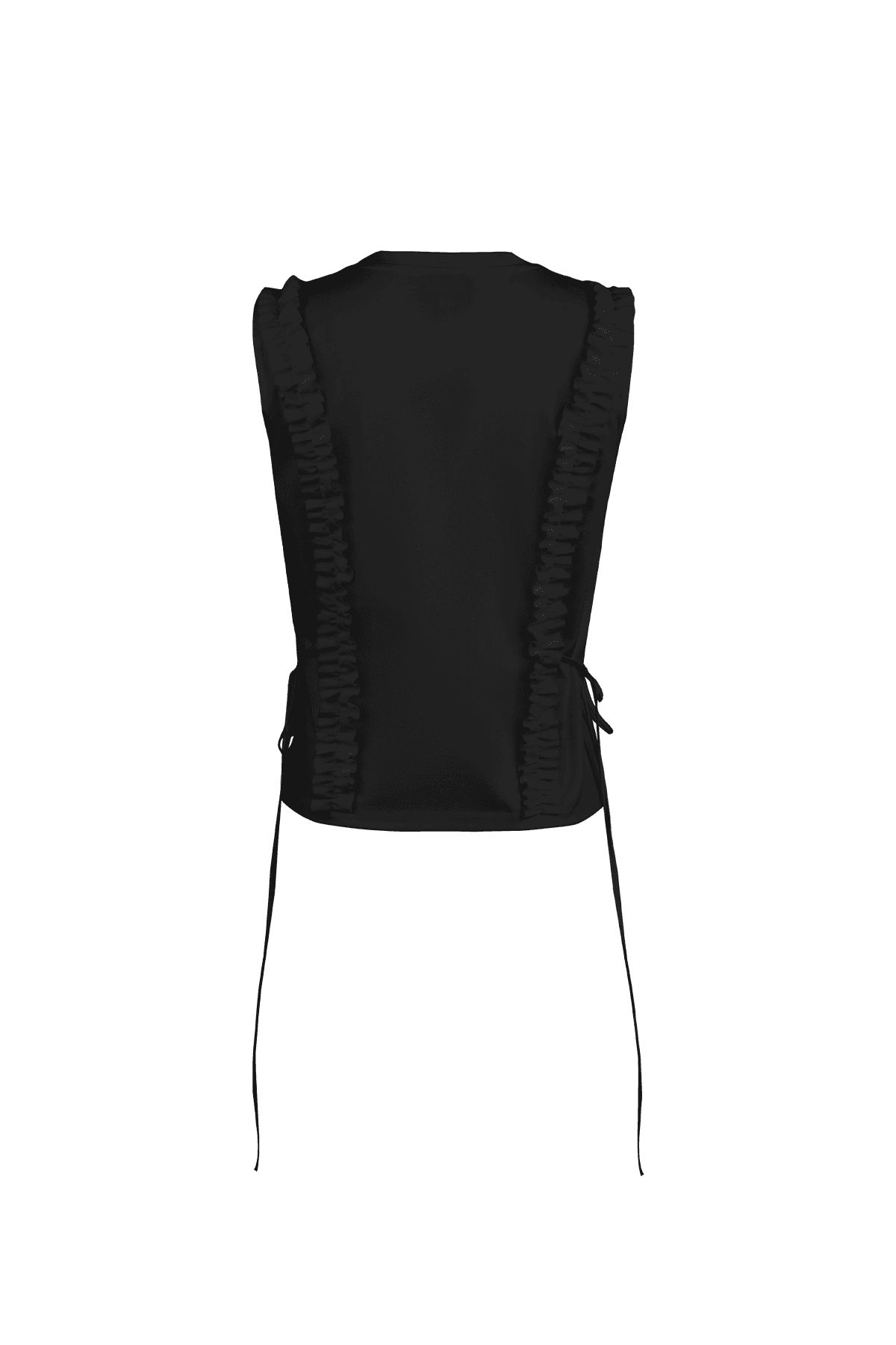 Frill Sleeveless T-shirt (B) — vue 3