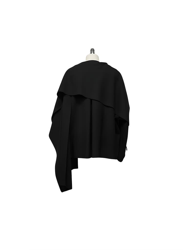 GDeL Less Line Cape Wide Top (Black) — vue 12
