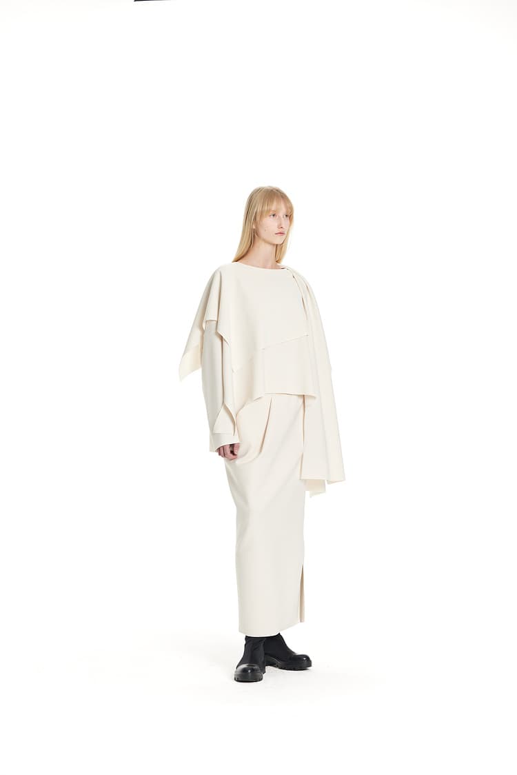 GDeL Less Line Cape Wide Top (Cream) — vue 8