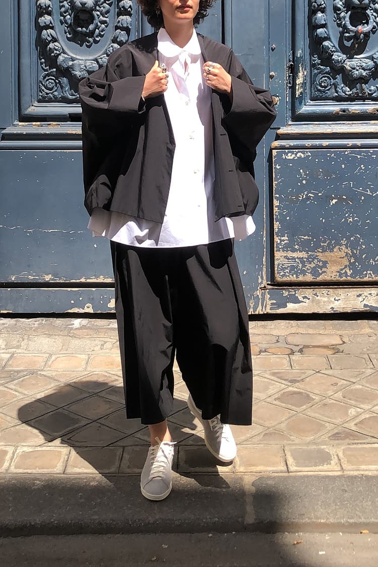 GDeL Recycled Pure Wide Baggy Pants (Black) — vue 6