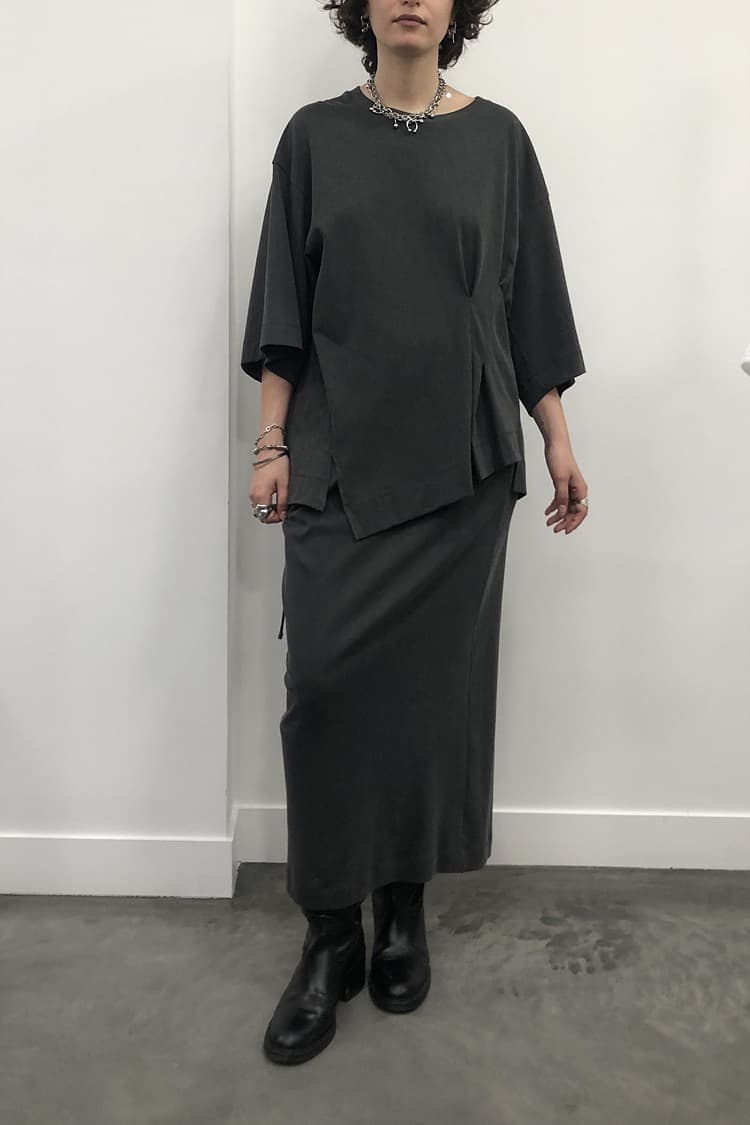 GDeL Pigment Volume Pocket Skirt (Dark Grey) — vue 7