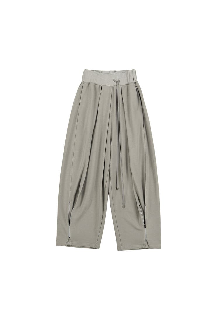 GDeL Pigment Zipper Detail Pants (Light Grey) — vue 1