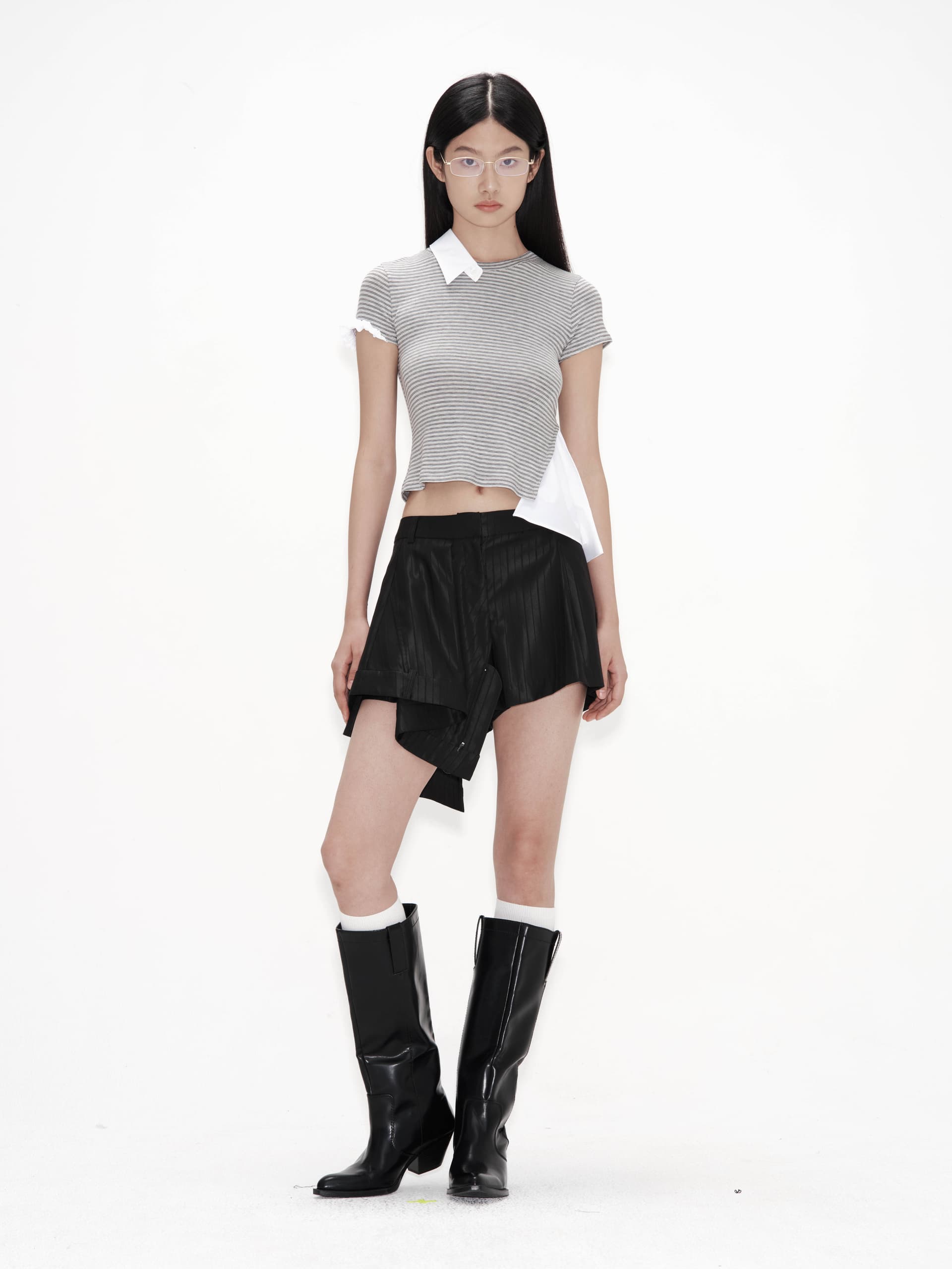 Shirts Detail Jersey (Gray Stripe) — vue 4