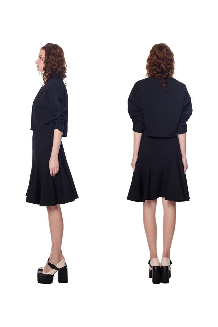 Side Seam Ruffle Midi Skirt — vue 5
